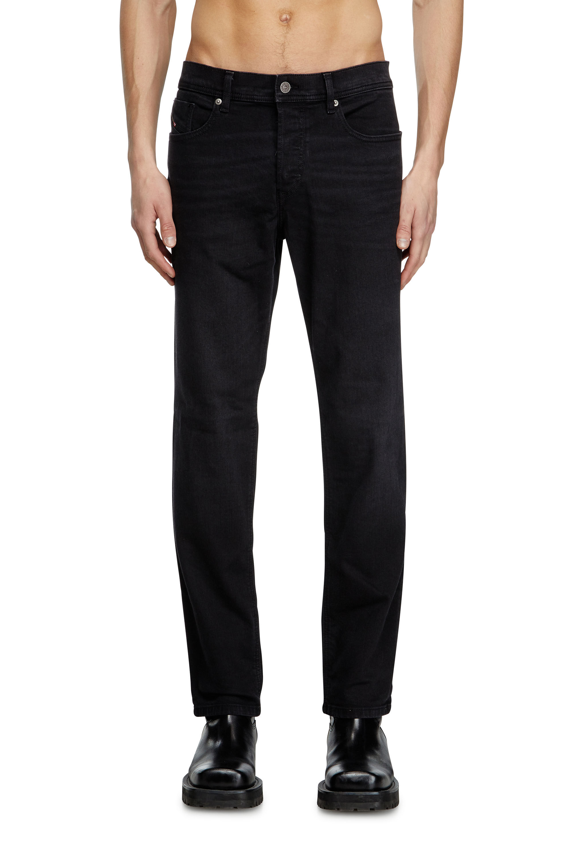 Diesel - Regular Jeans 2023 D-Finitive 0KIAJ Hombre, Negro/Gris oscuro - 3