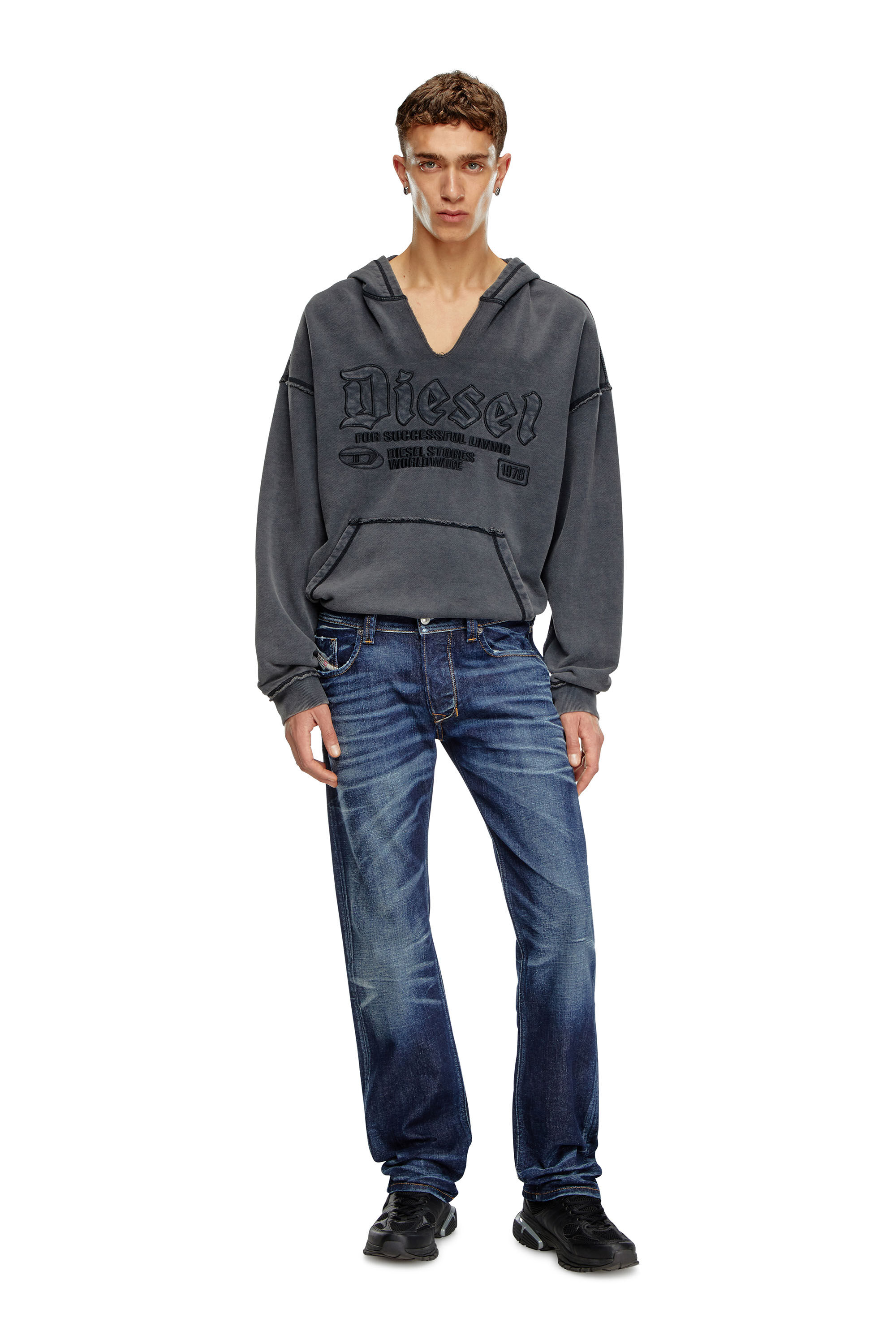 Diesel - Regular Jeans 1985 Larkee 09J90 Hombre, Azul Oscuro - 1