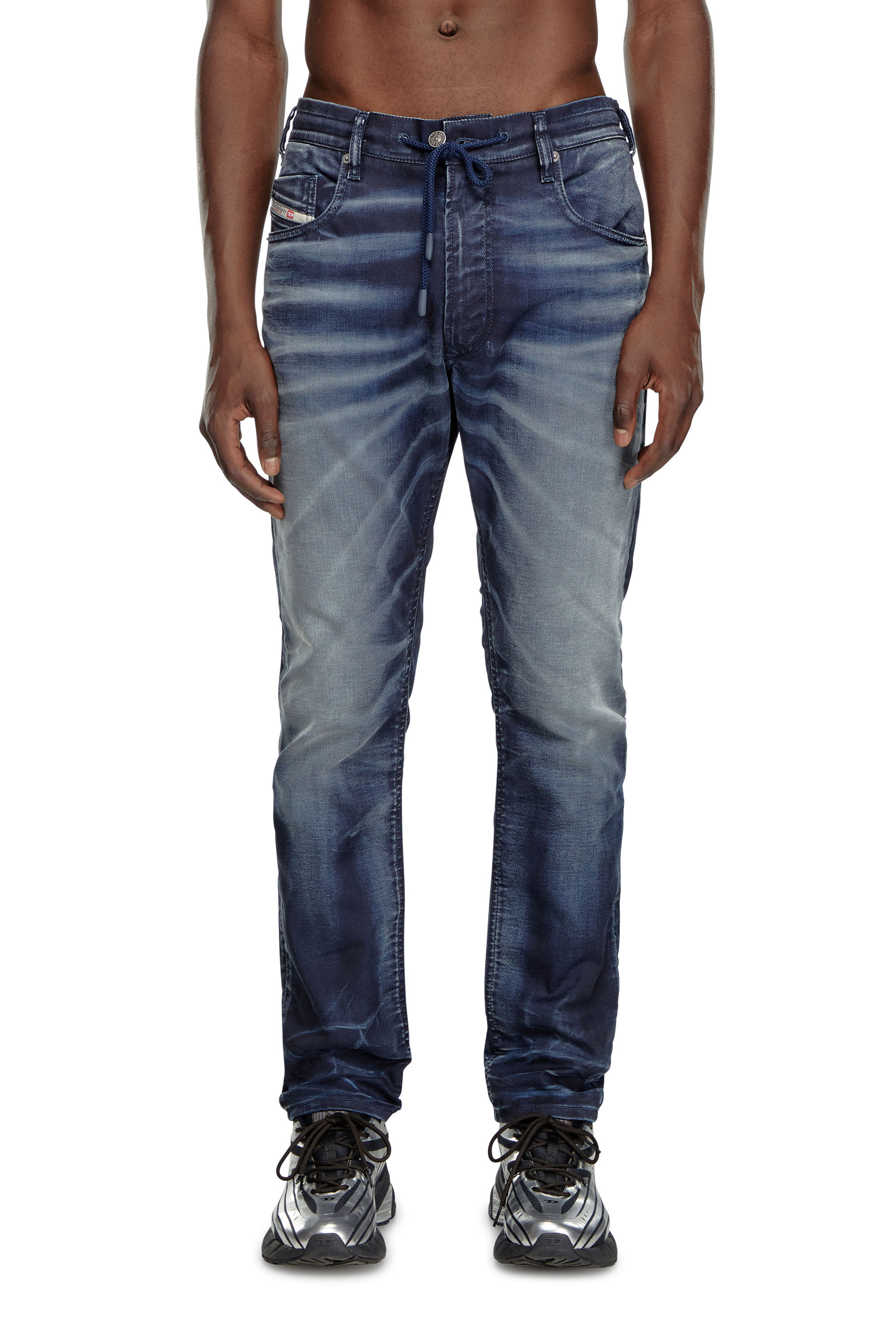 Diesel - Hombre Tapered 2030 D-Krooley Joggjeans® 068MD, Azul Oscuro - Image 3