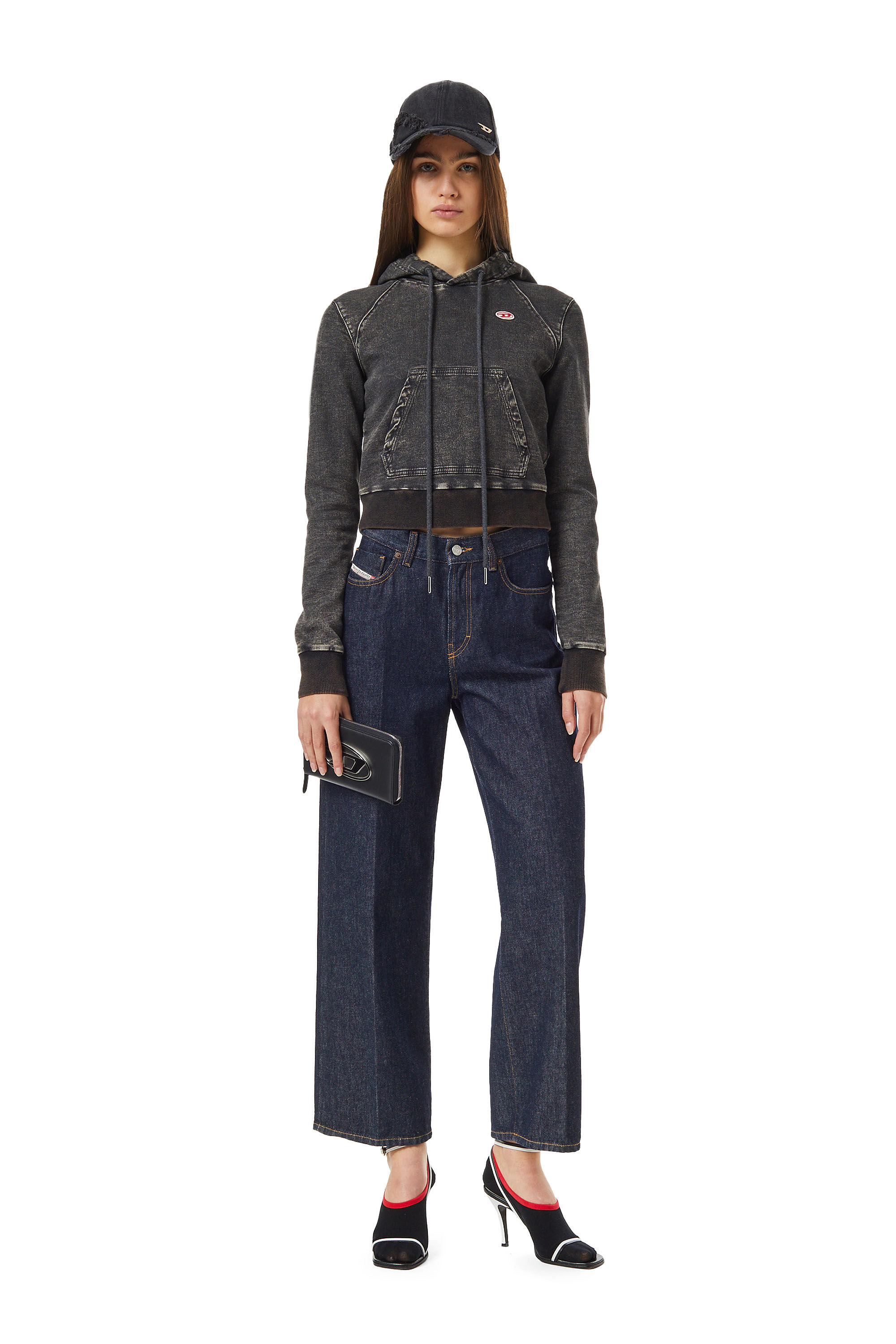 Diesel - Bootcut and Flare Jeans 2000 Widee Z9C02, Woman's Bootcut Jeans - 2000 in Dark Blue - 1