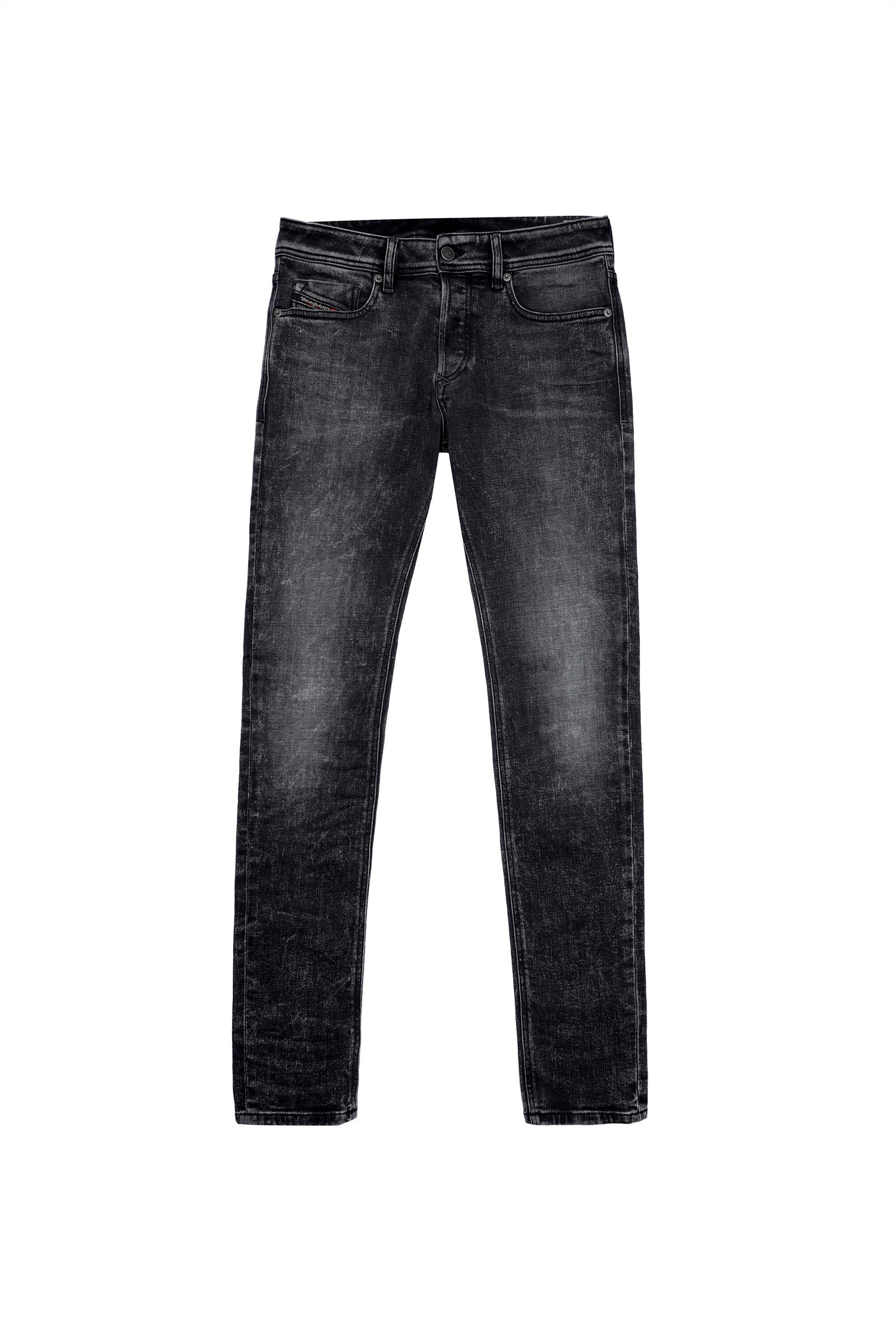 Diesel - Sleenker Skinny Jeans 09A17, Black/Dark Grey - Image 2
