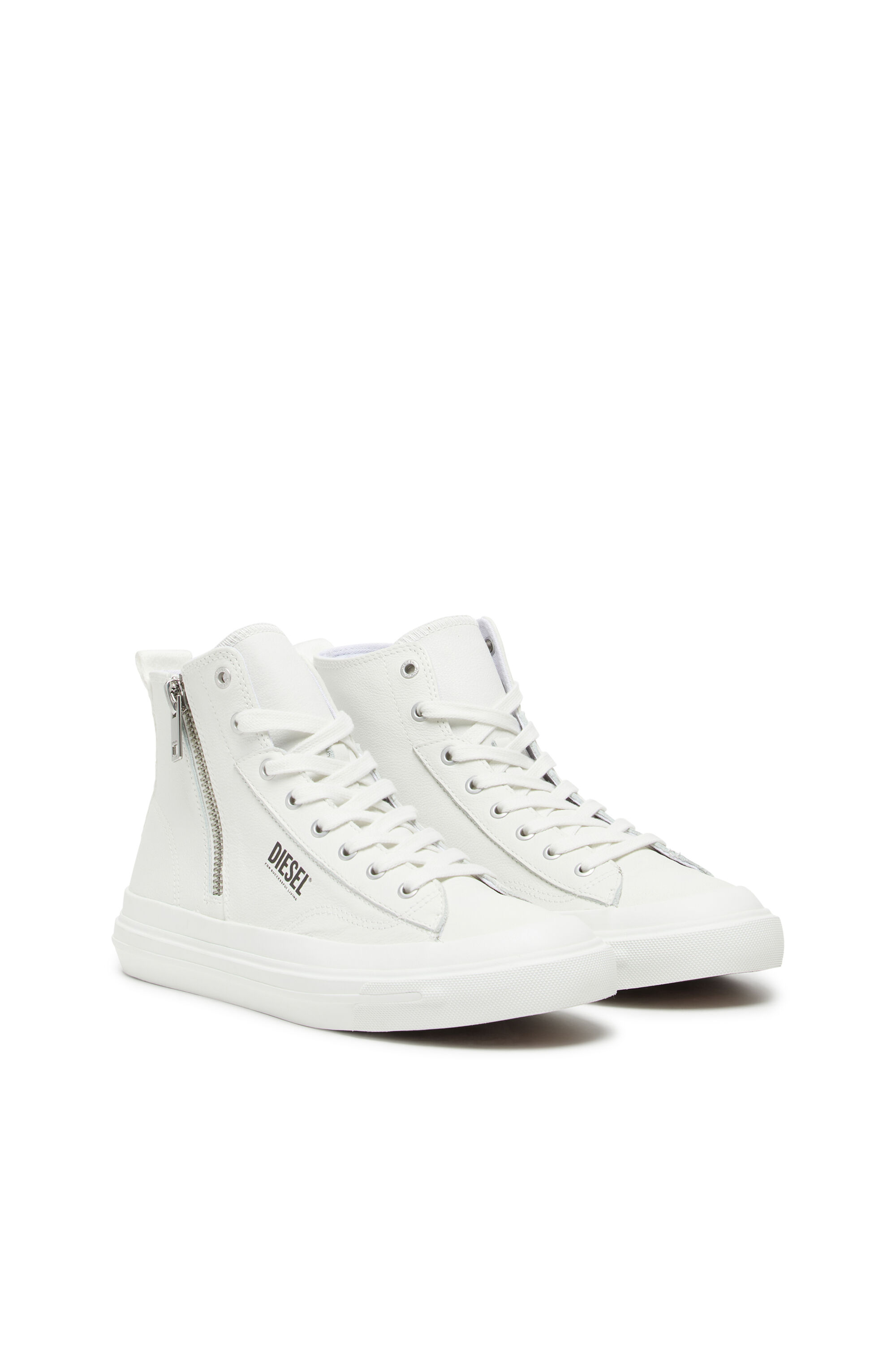 High top hot sale sneakers with zipper