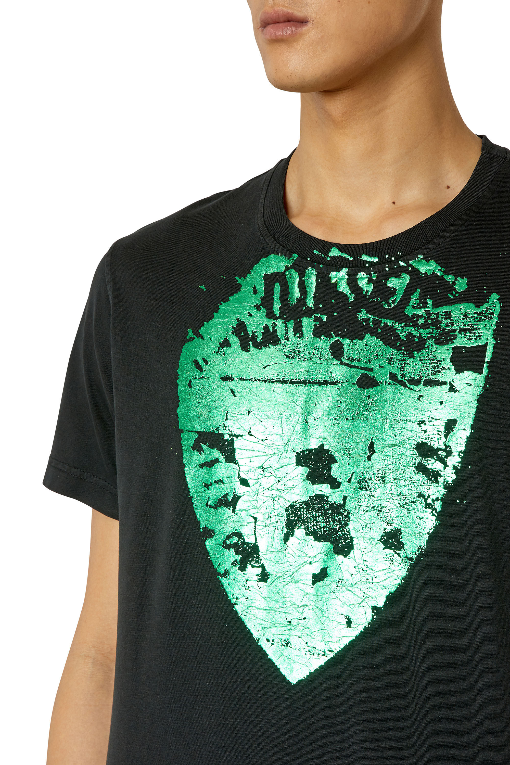 【翌日発送可能】 shield metallic with T-shirt Man: T-DIEGOR-G11 print Diesel | トップス