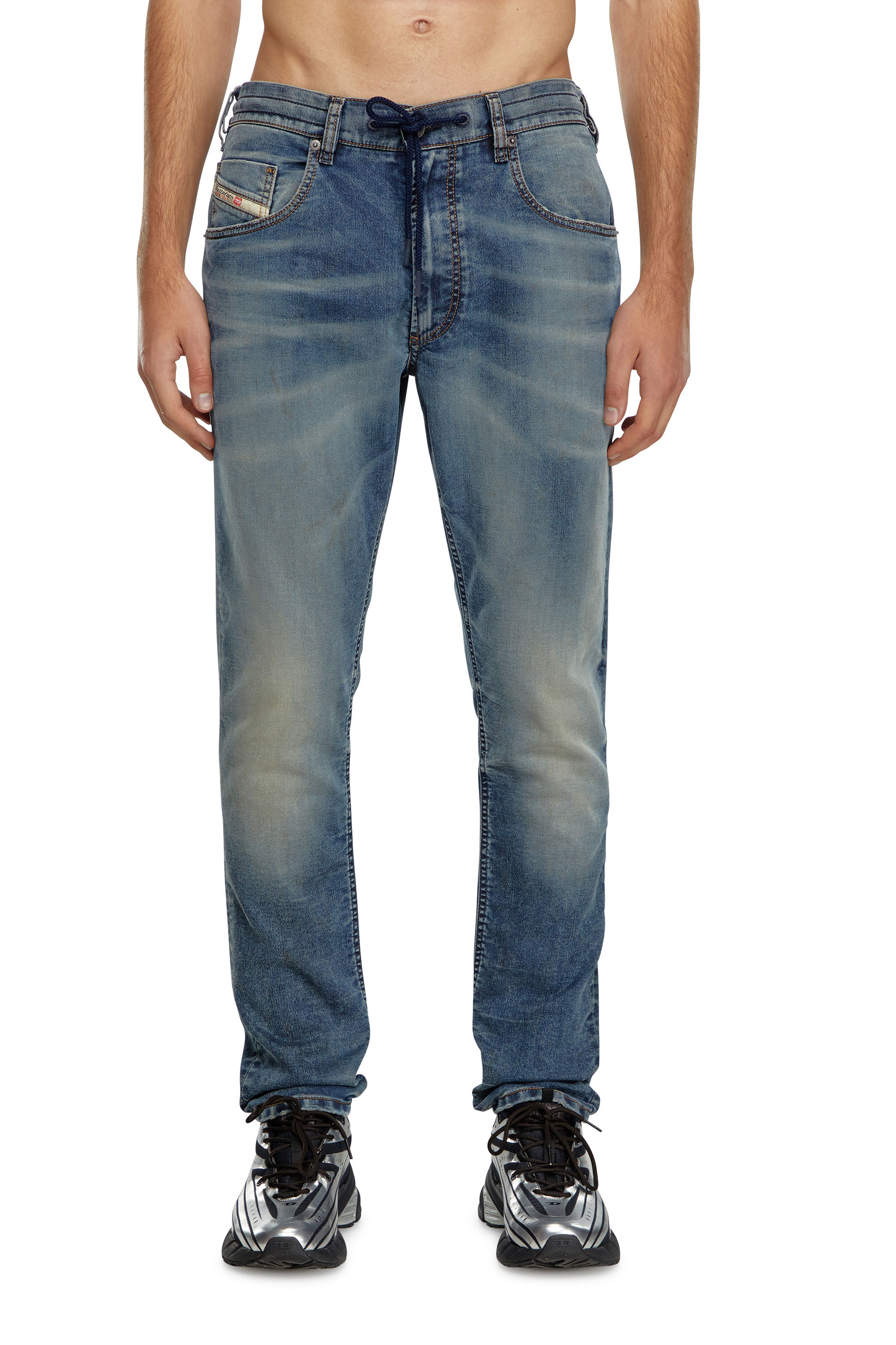 Men's Regular Jeans | Medium blue | Diesel 2030 D-Krooley Joggjeans®