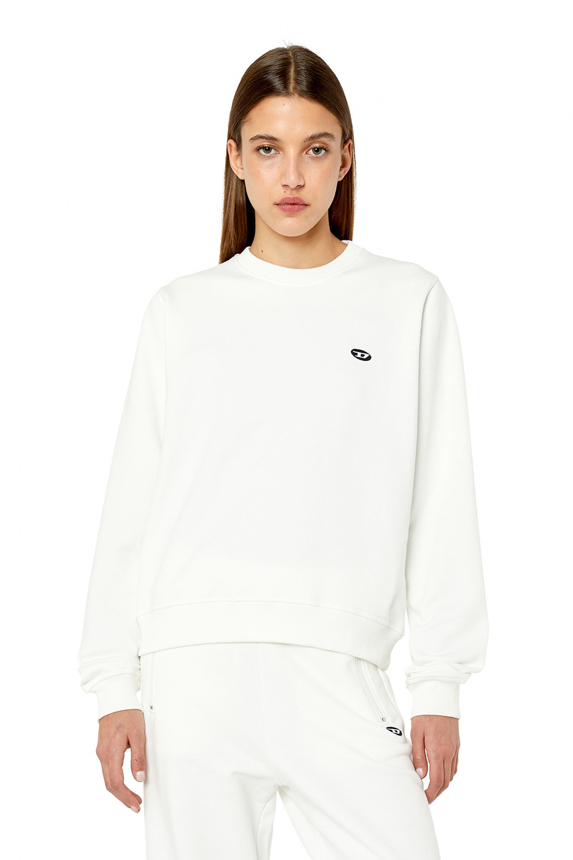 F-REGGY-DOVAL-PJ Woman: Sweatshirt with oval D patch | Diesel