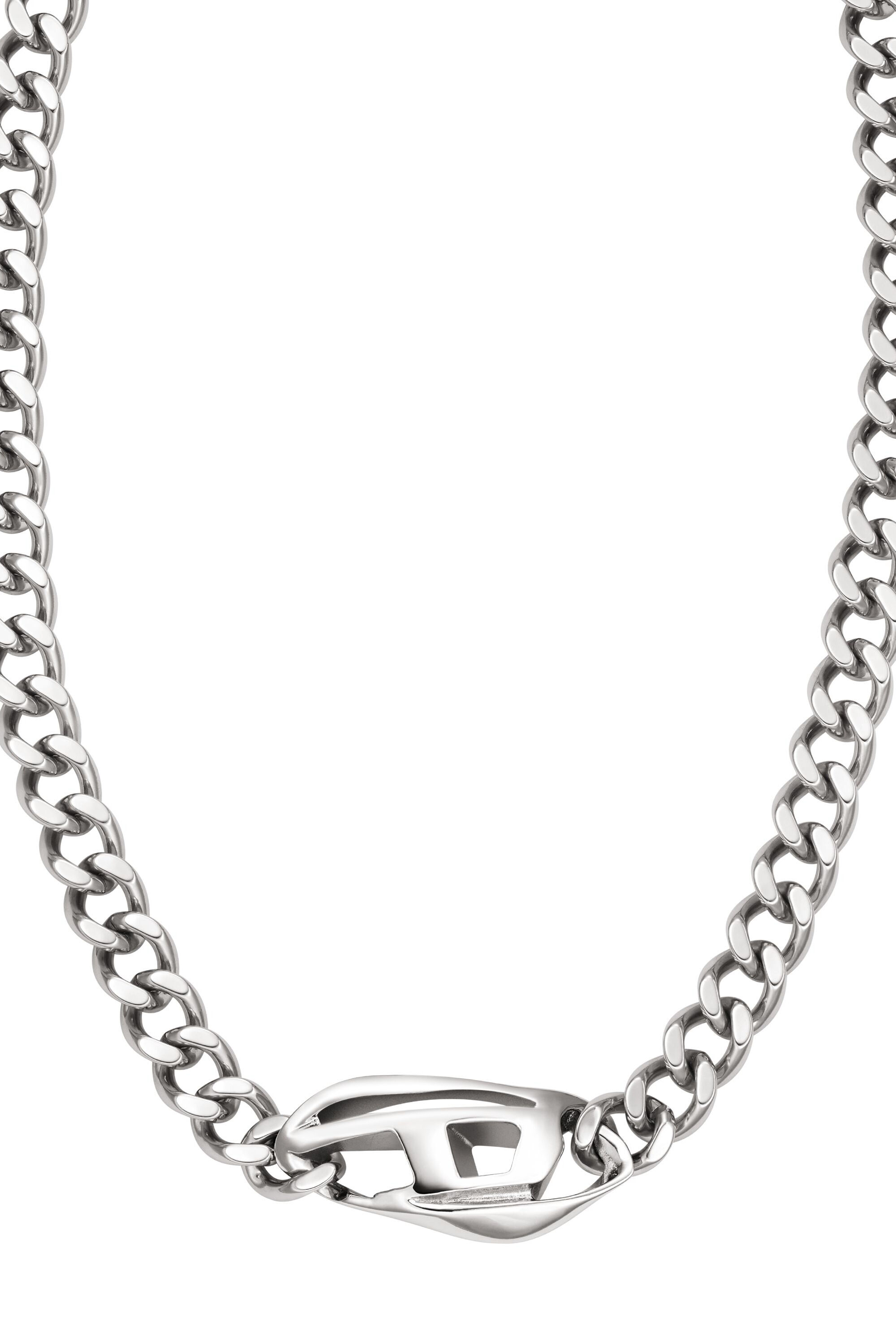 Diesel - DX1412, Collar de cadena de acero inoxidable Unisex in Plateado - 1