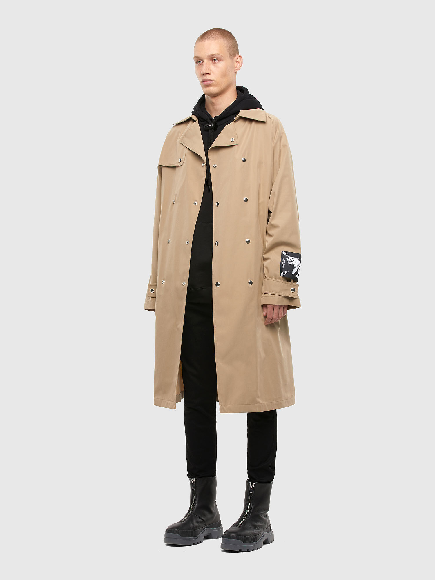 J-JAY Man: Trench coat in cotton-blend twill | Diesel