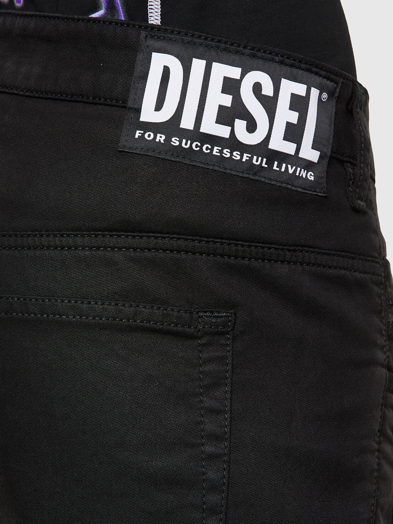 Diesel - Fayza JoggJeans® 069NC Boyfriend, Negro/Gris oscuro - Image 5