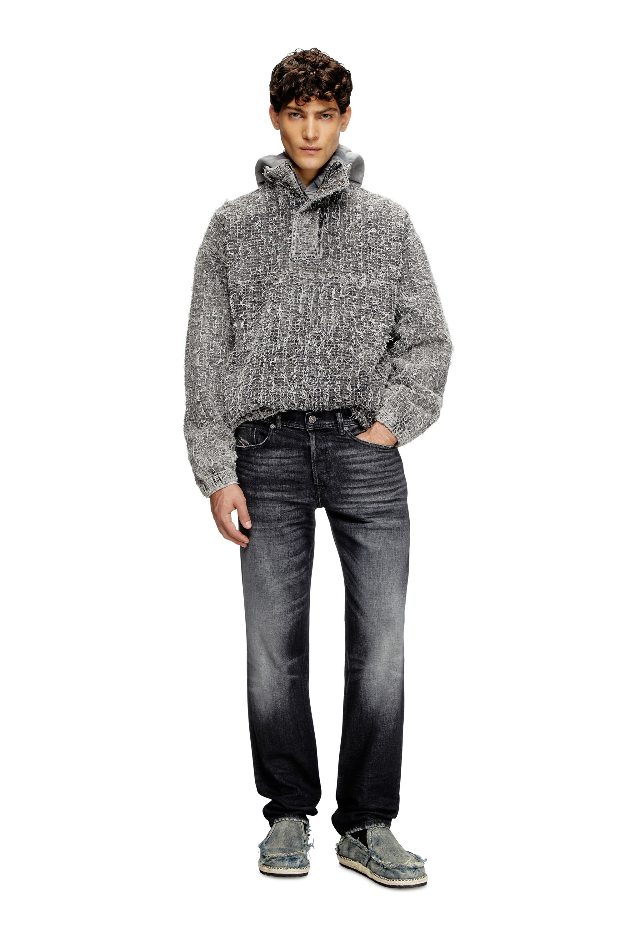 Men's Regular Jeans | Black/Dark grey | Diesel 2023 D-Finitive Men's Regular Jeans | Black/Dark grey | Diesel 2023 D-Finitive