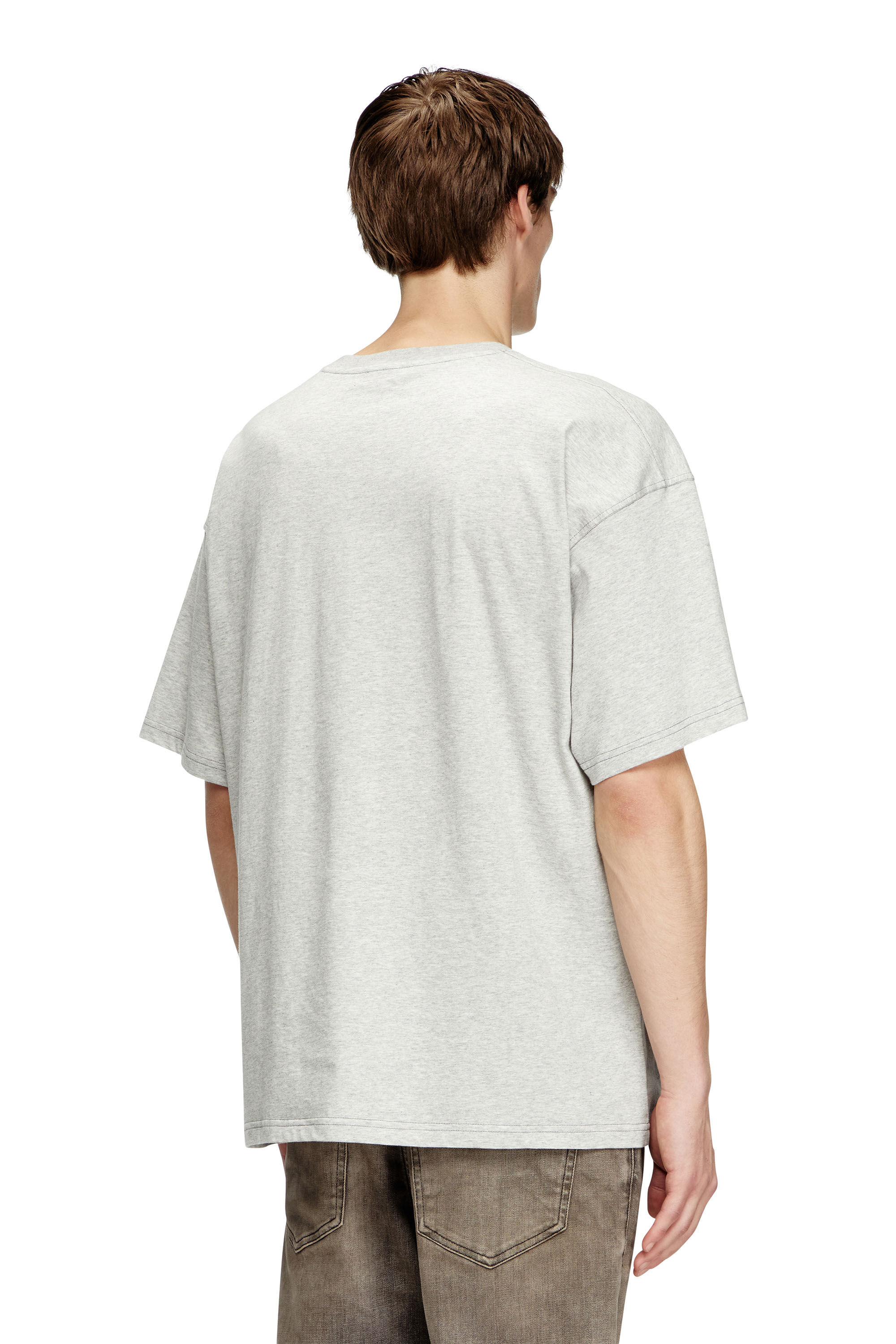 Diesel - T-ADJUST-R25, Camiseta con estampado Diesel Core Hombre in Gris - 4