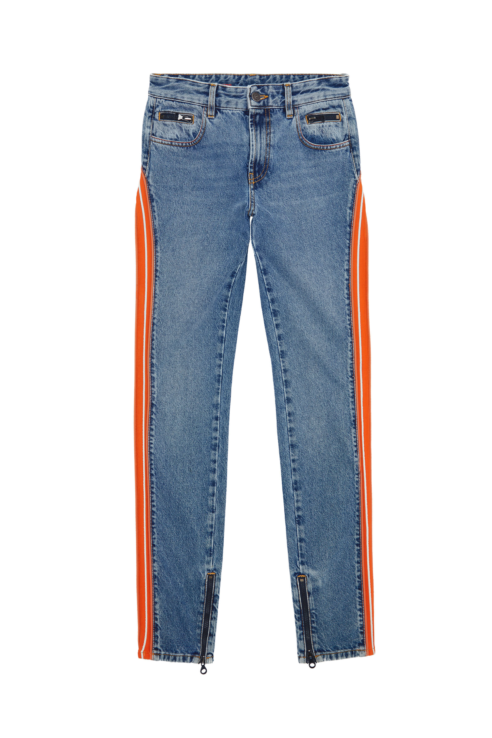 Diesel - Skinny Jeans D-Vision 0EMAT, Azul medio - Image 2