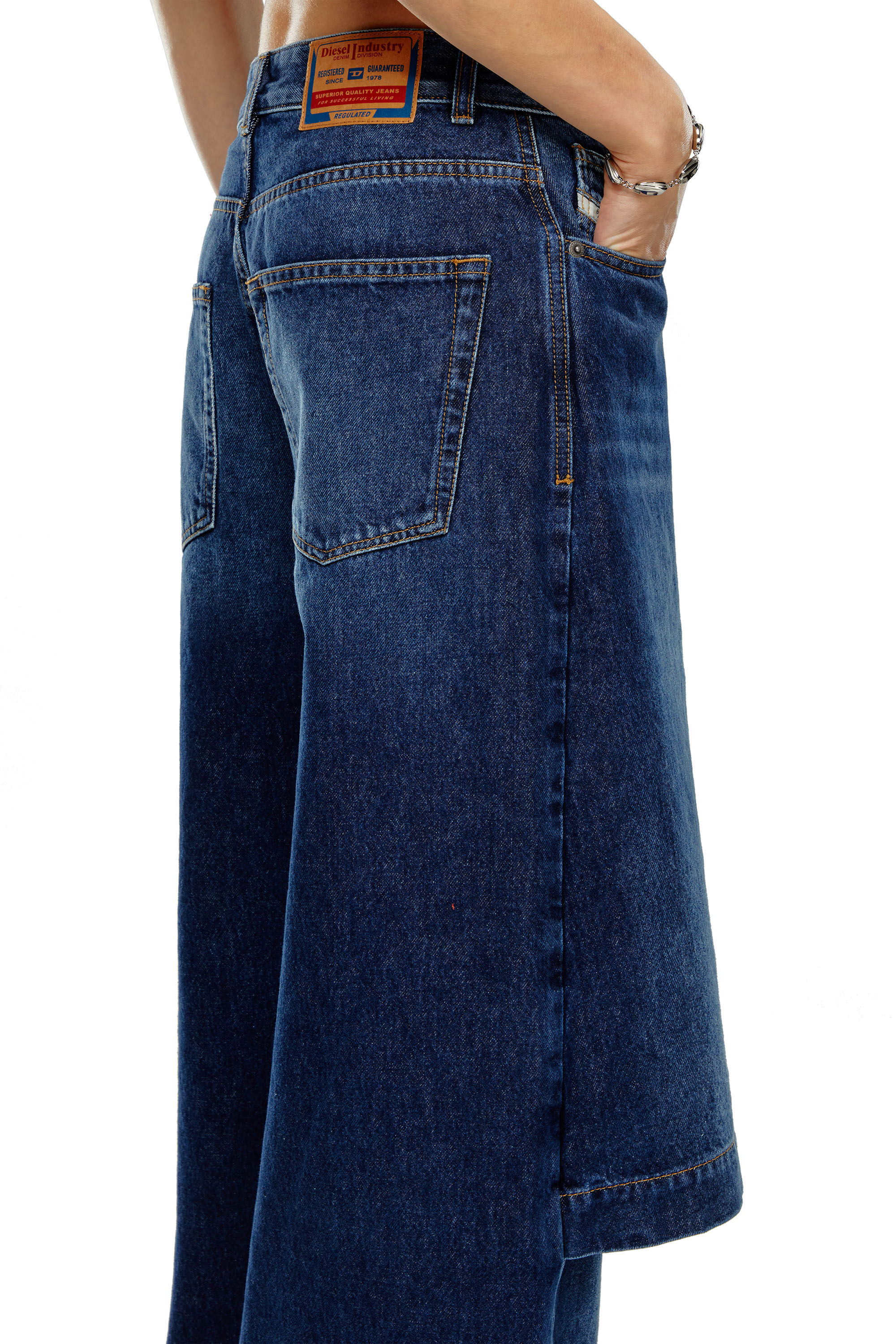 Women's Puddle Relaxed Jeans | Dark blue | Diesel D-Syren