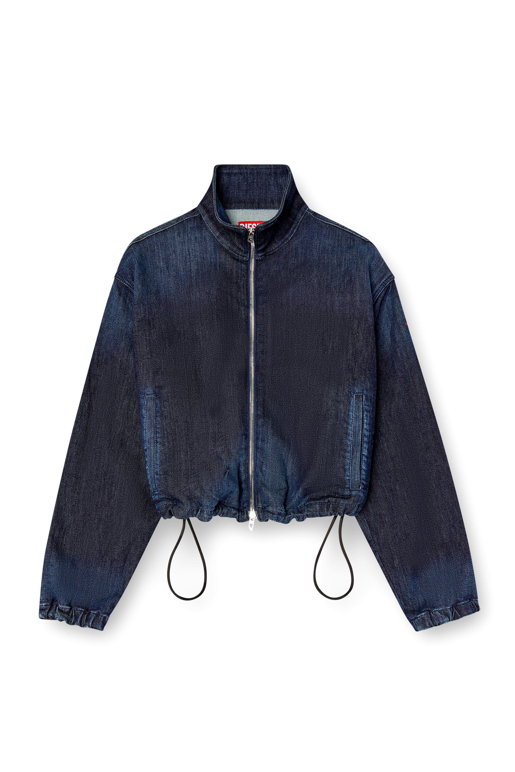 Diesel - DE-SANDERZ JOGG, Chaqueta de JoggJeans con cuello alto Mujer in Azul marino - 2