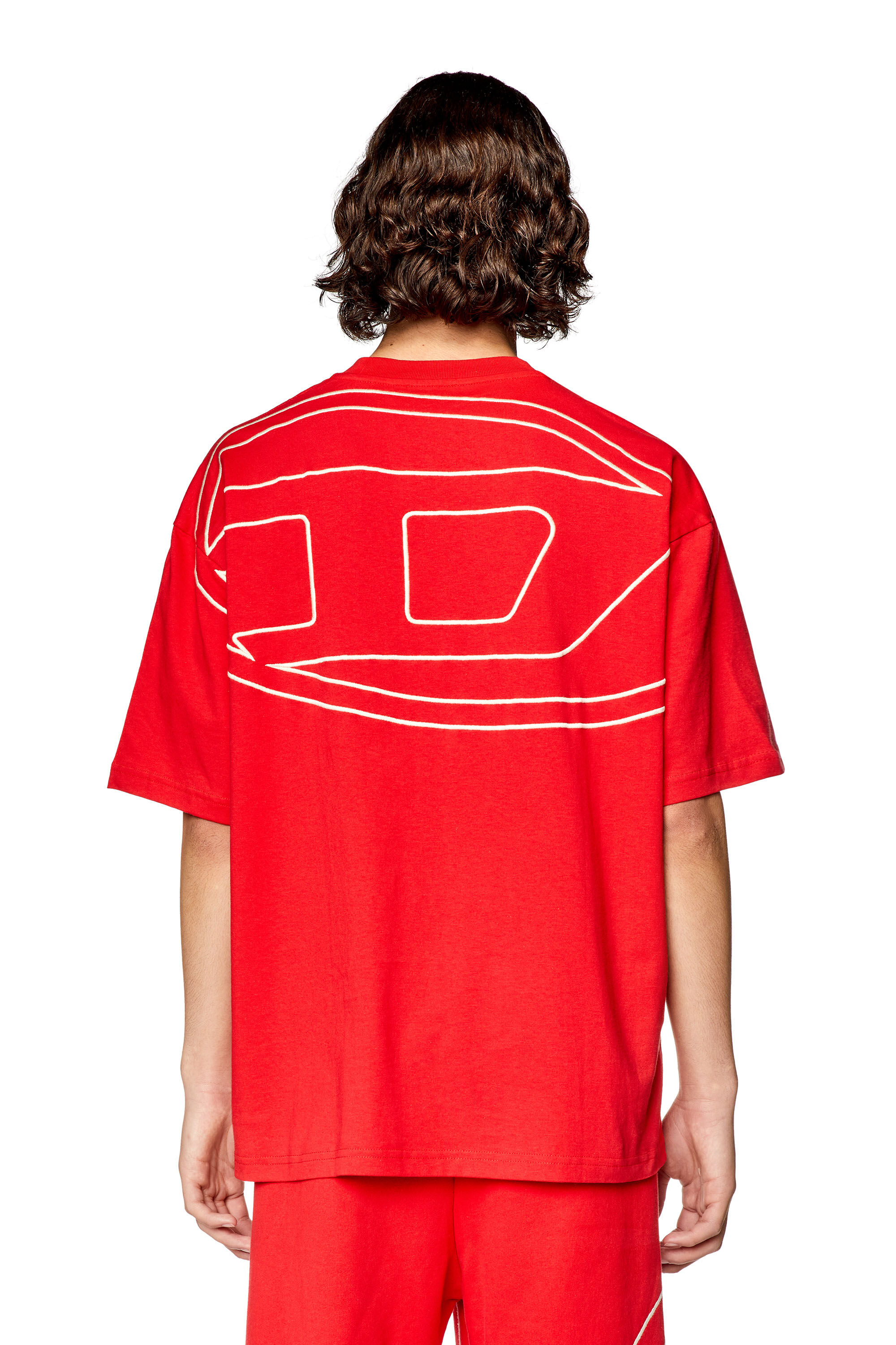 【送料&関税込】Diesel T-shirt T-boggy-megoval-d T-BOGGY-MEGOVAL Man: T-shirt with back maxi D logo | Diesel