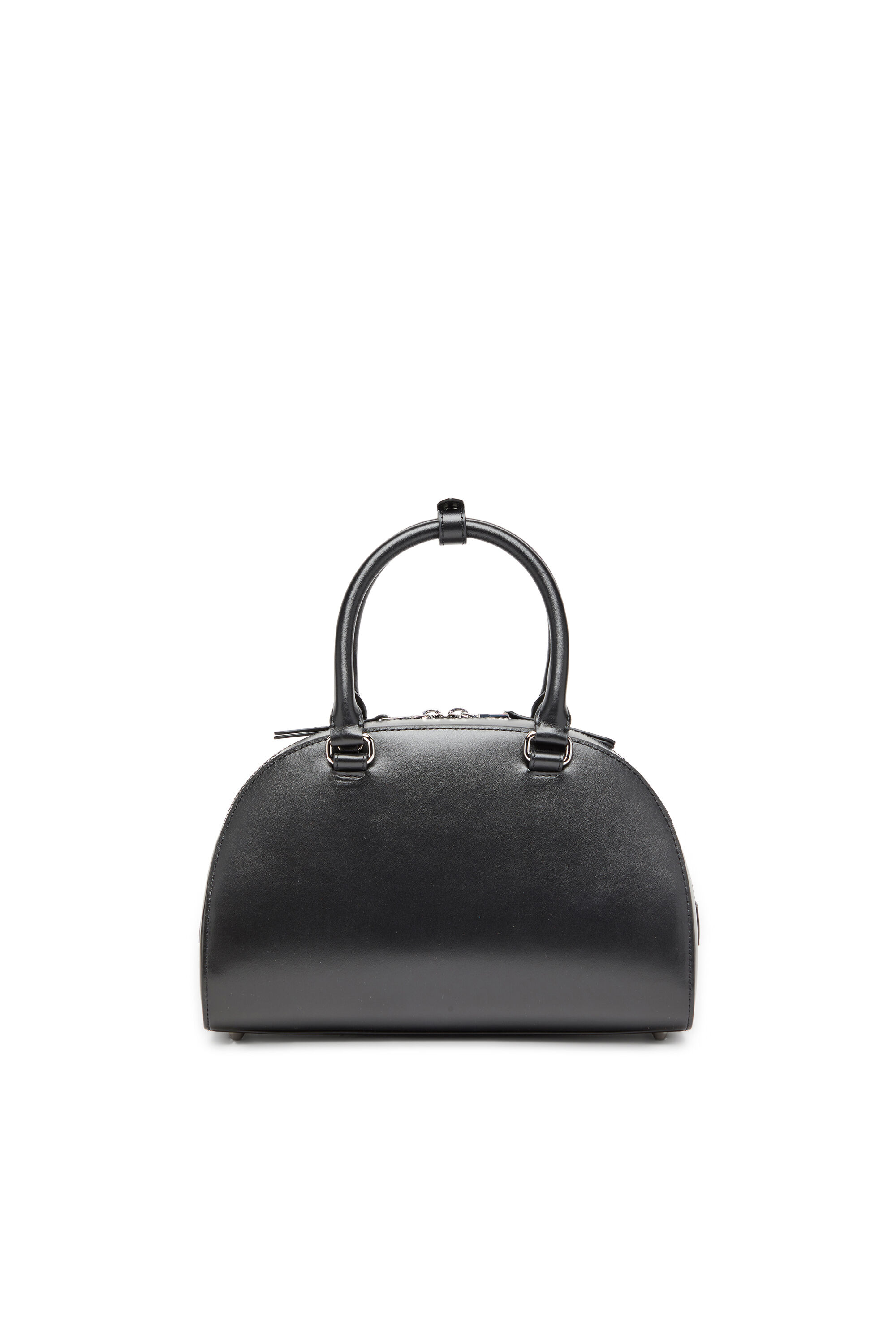 DIESEL☆ Leather bowling bag ブラック ショルダー付き Diesel Handbag: Sophisticated Style