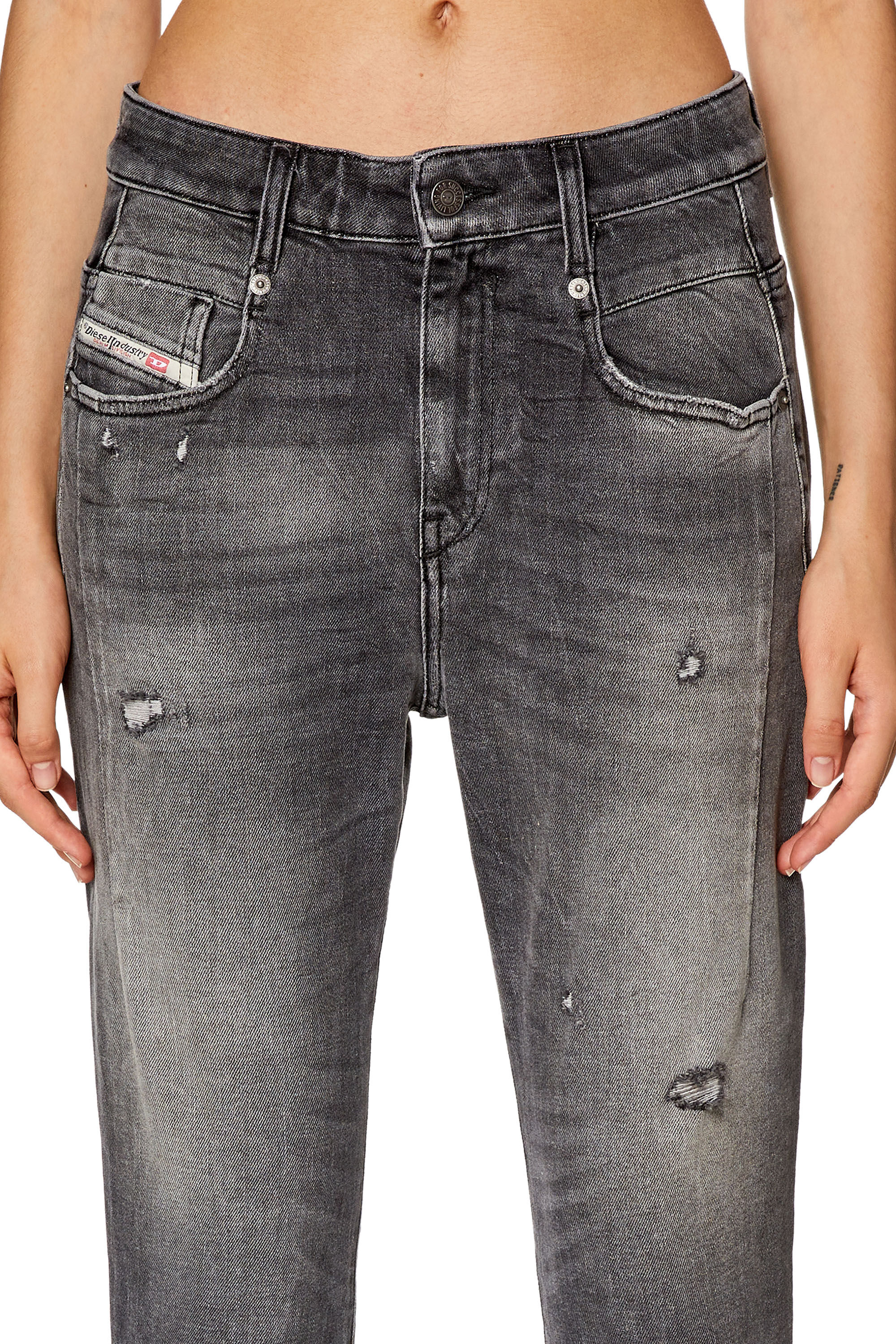 Diesel - Boyfriend Jeans Fayza 09G21 Mujer, Negro/Gris oscuro - 4