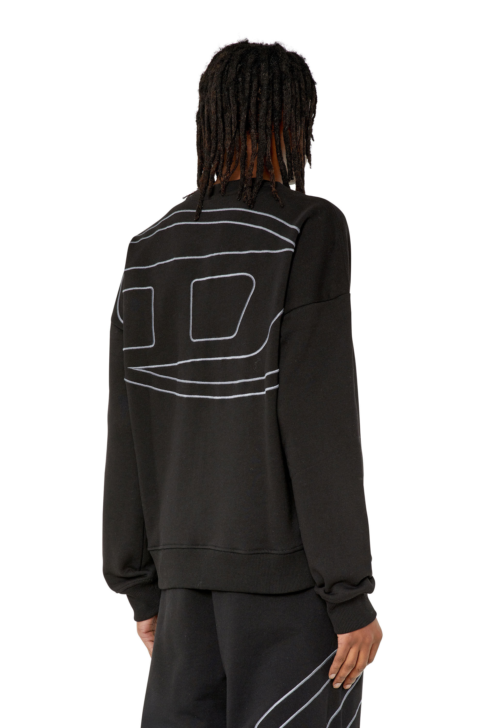 S-ROB-MEGOVAL Man: Sweatshirt with back maxi D logo | Diesel