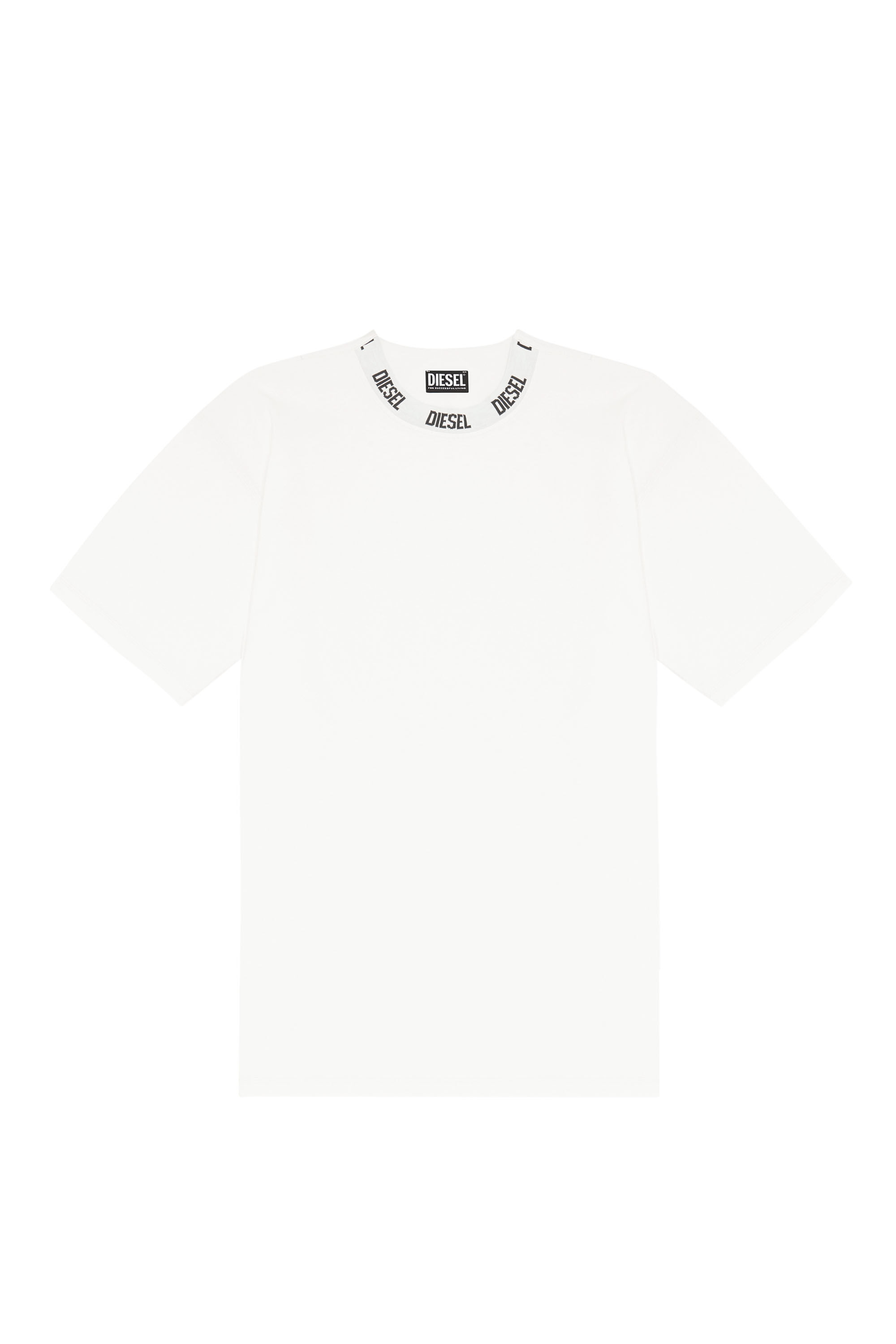 T-VOLKOVER-E1 Man: Oversized T-shirt with logo collar | Diesel