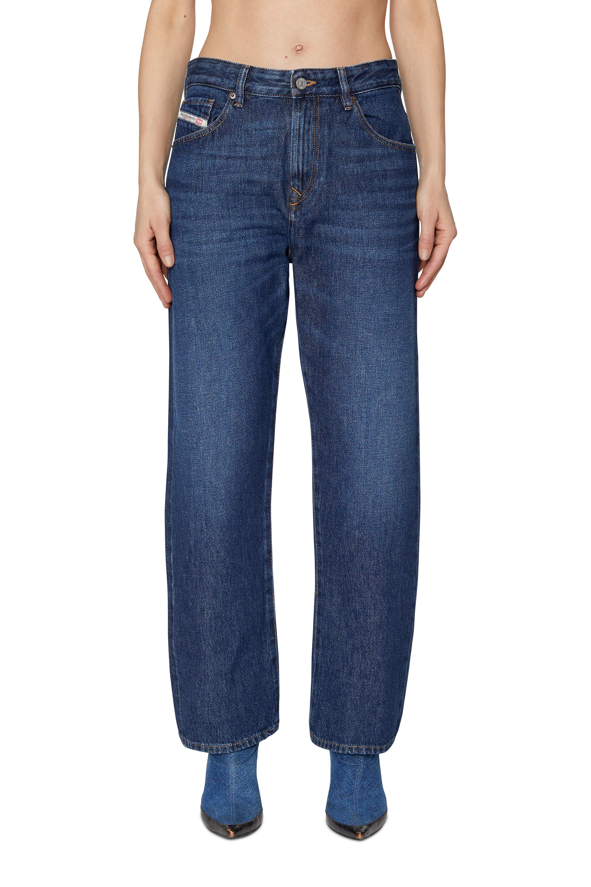 ベストセラー 1999 D-Reggy Library Diesel | Jeans blue Dark Straight Woman: パンツ
