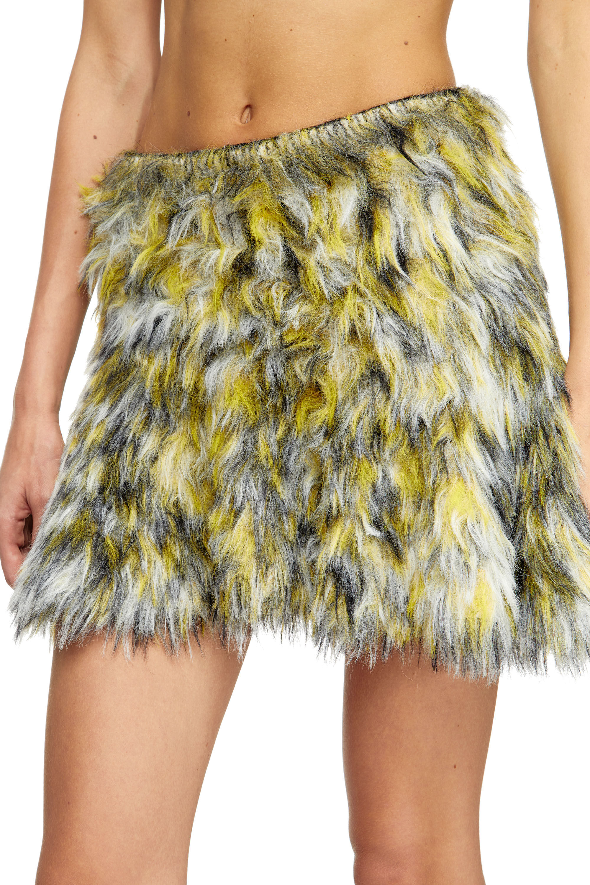Diesel - M-ASTRELLA, Mini falda en tejido de punto jacquard esponjoso Mujer in Multicolor - 5