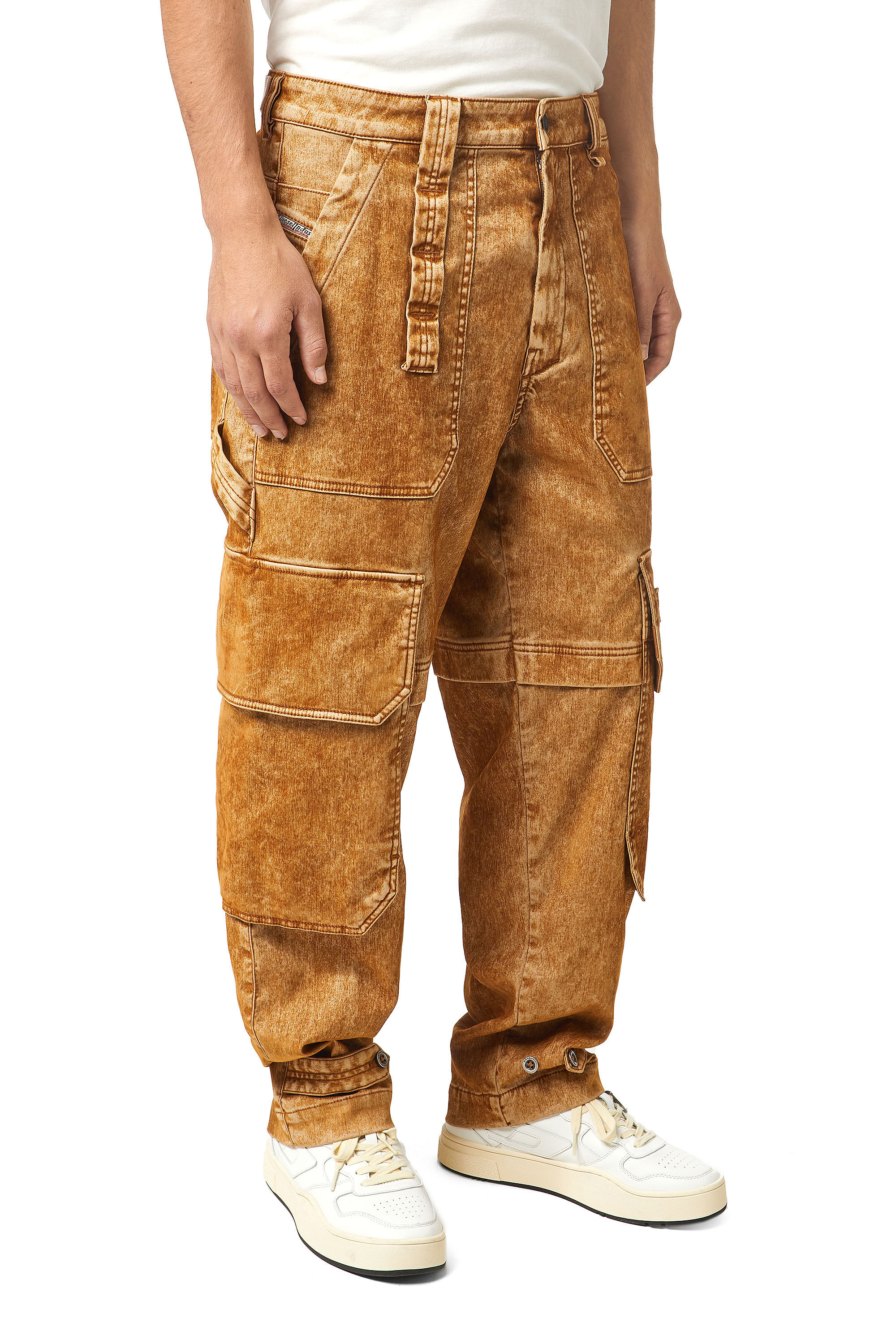 Diesel - D-Multy Tapered JoggJeans® 0AFAT, Light Brown - Image 5