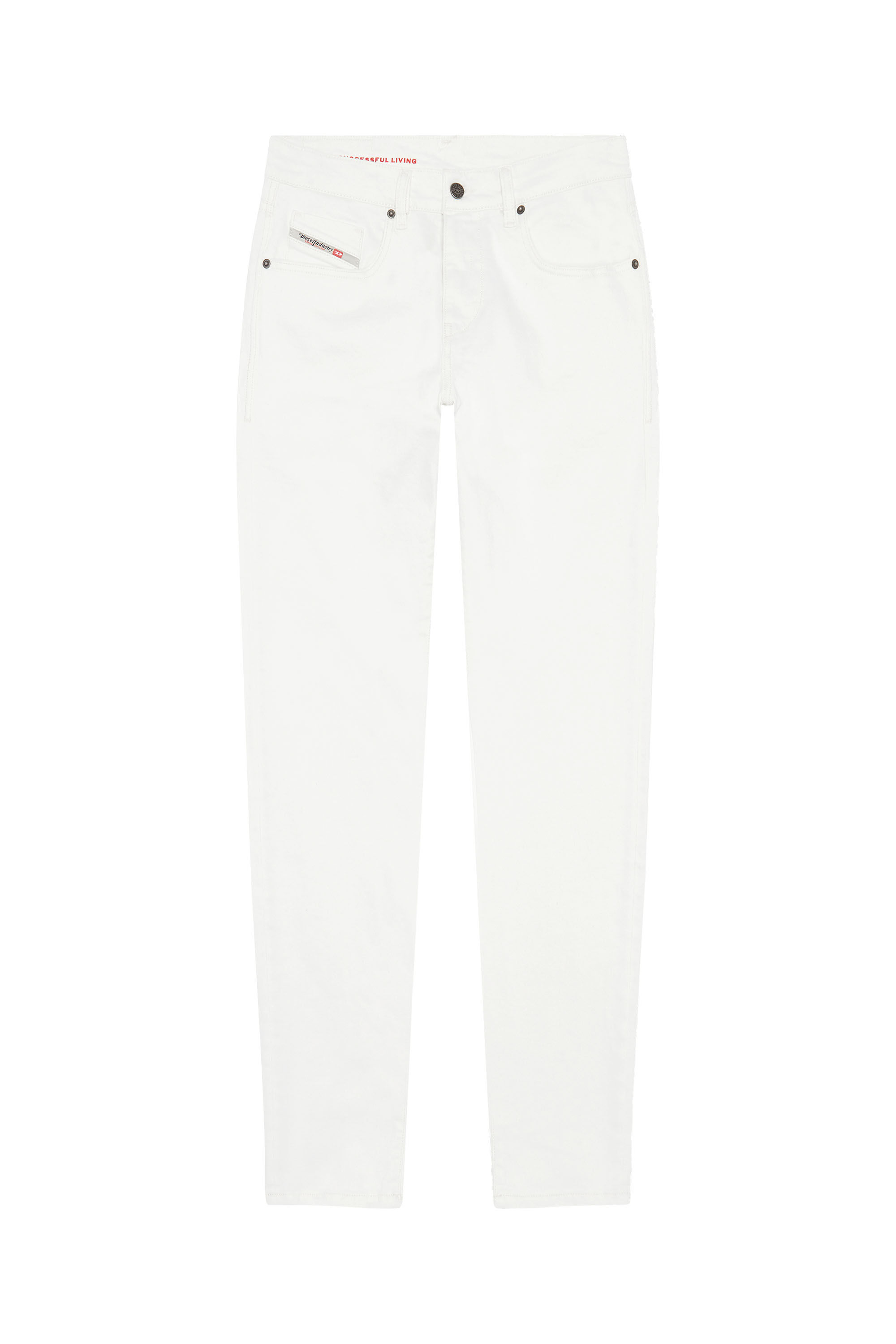 Diesel - Slim Jeans 2019 D-Strukt 09D63, White - Image 2
