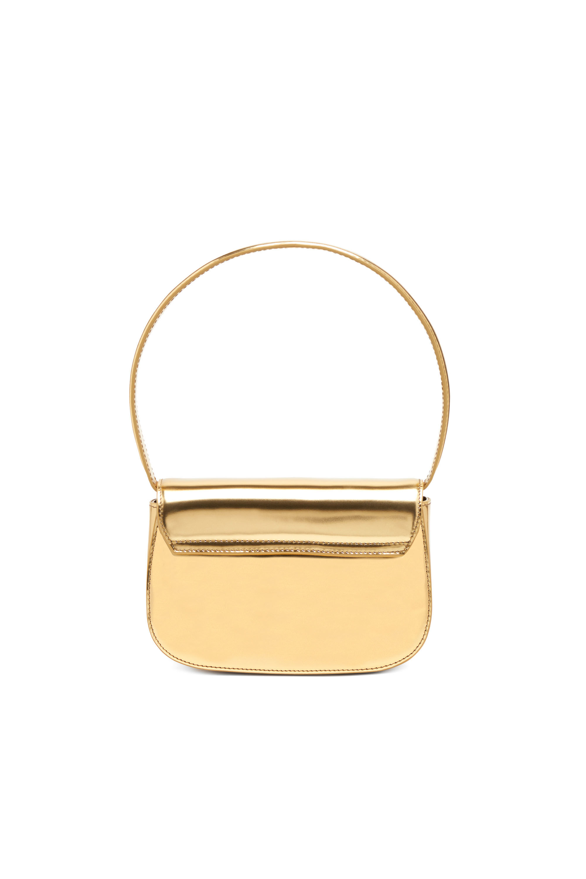 Women's 1DR-Iconic shoulder bag in mirrored leather | Oro | Diesel