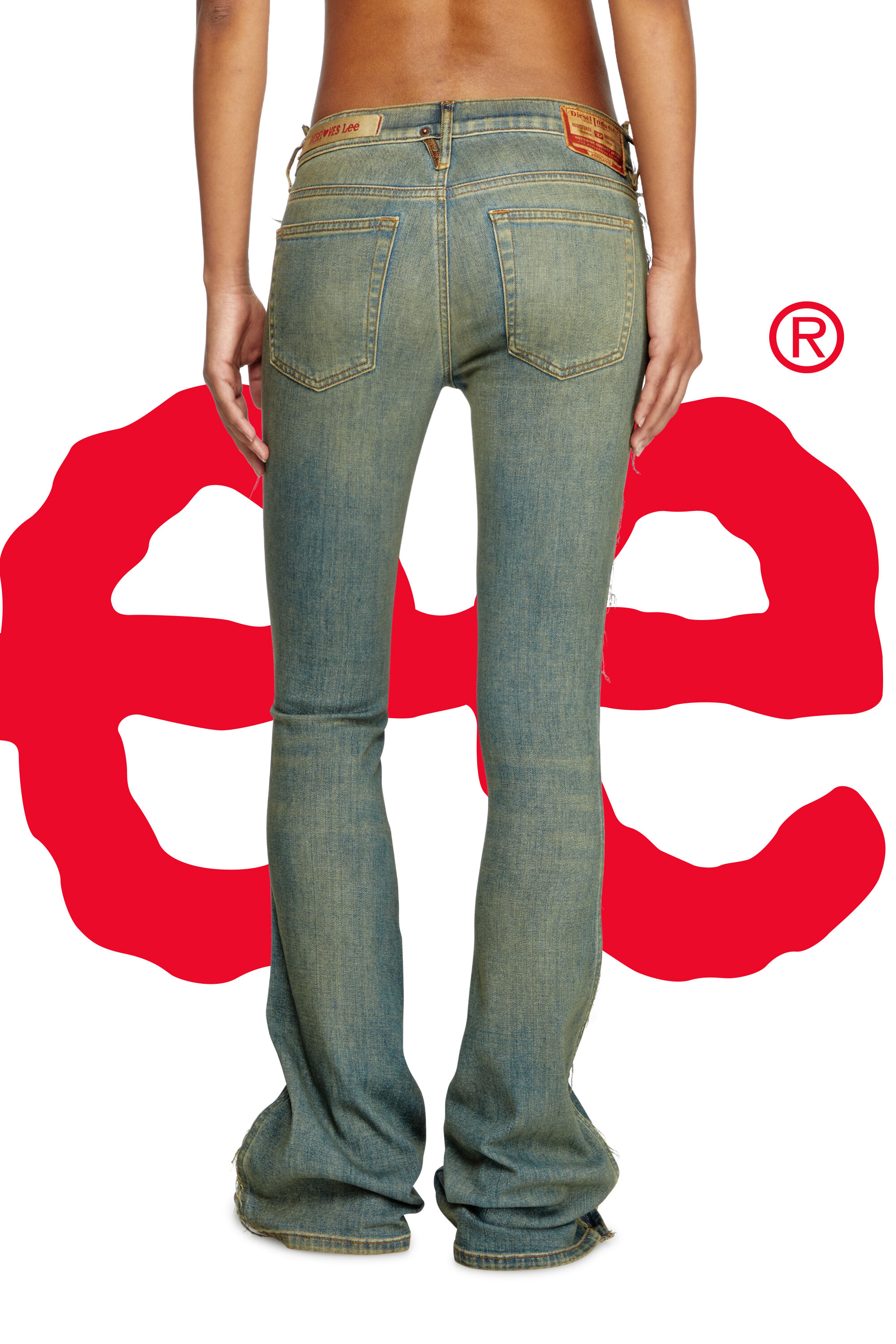 Diesel - Regular Jeans Dieseloves 02 09N01 Mujer, Azul Oscuro - 6
