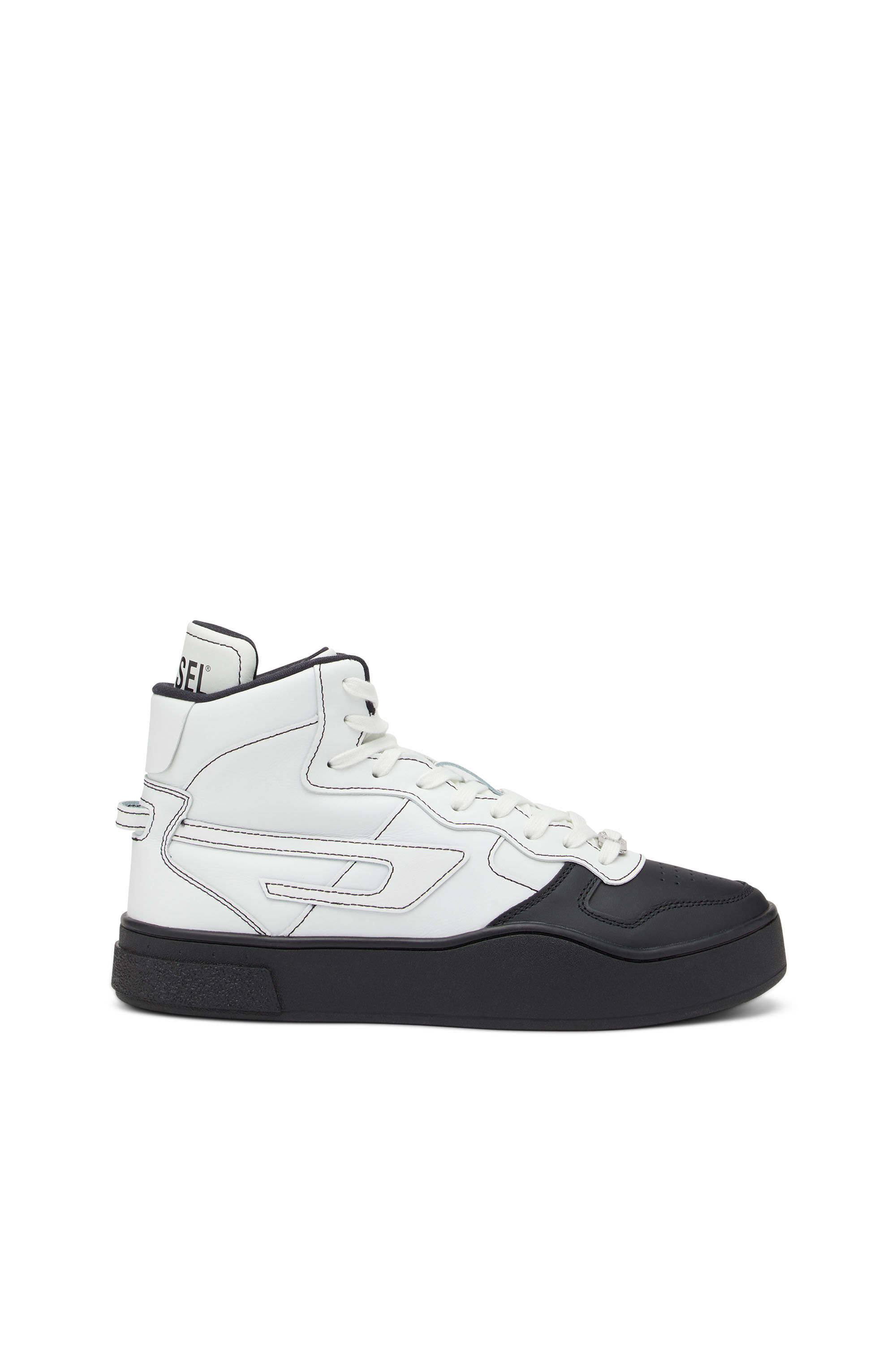 Steward Inflate Get used to S-UKIYO MID X Unisex: High-top sneakers with logo collar | Diesel