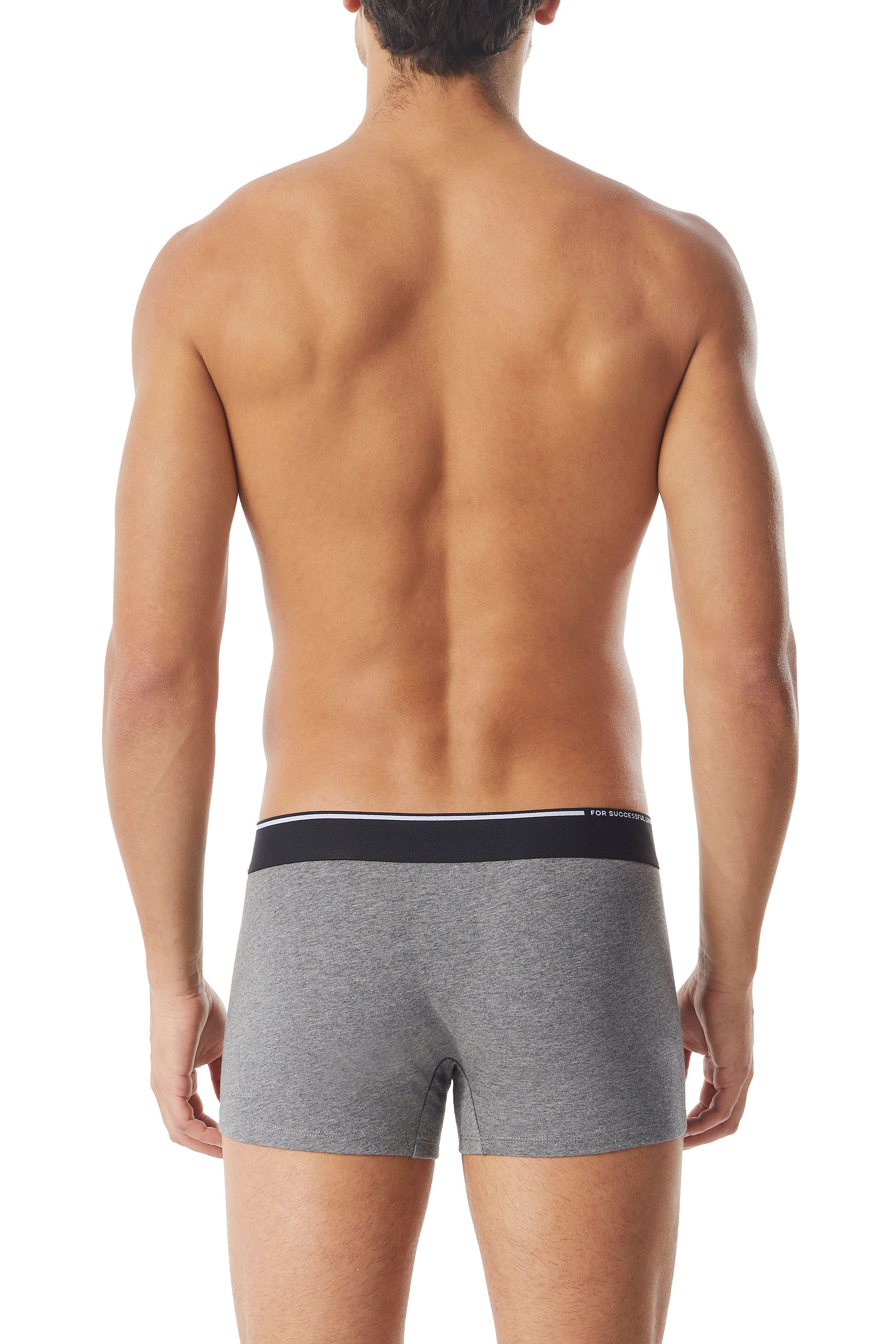 Diesel - UMBX-DAMIENTWOPACK, Man's Two-pack of boxer briefs with D tag in Black/Grey - 3