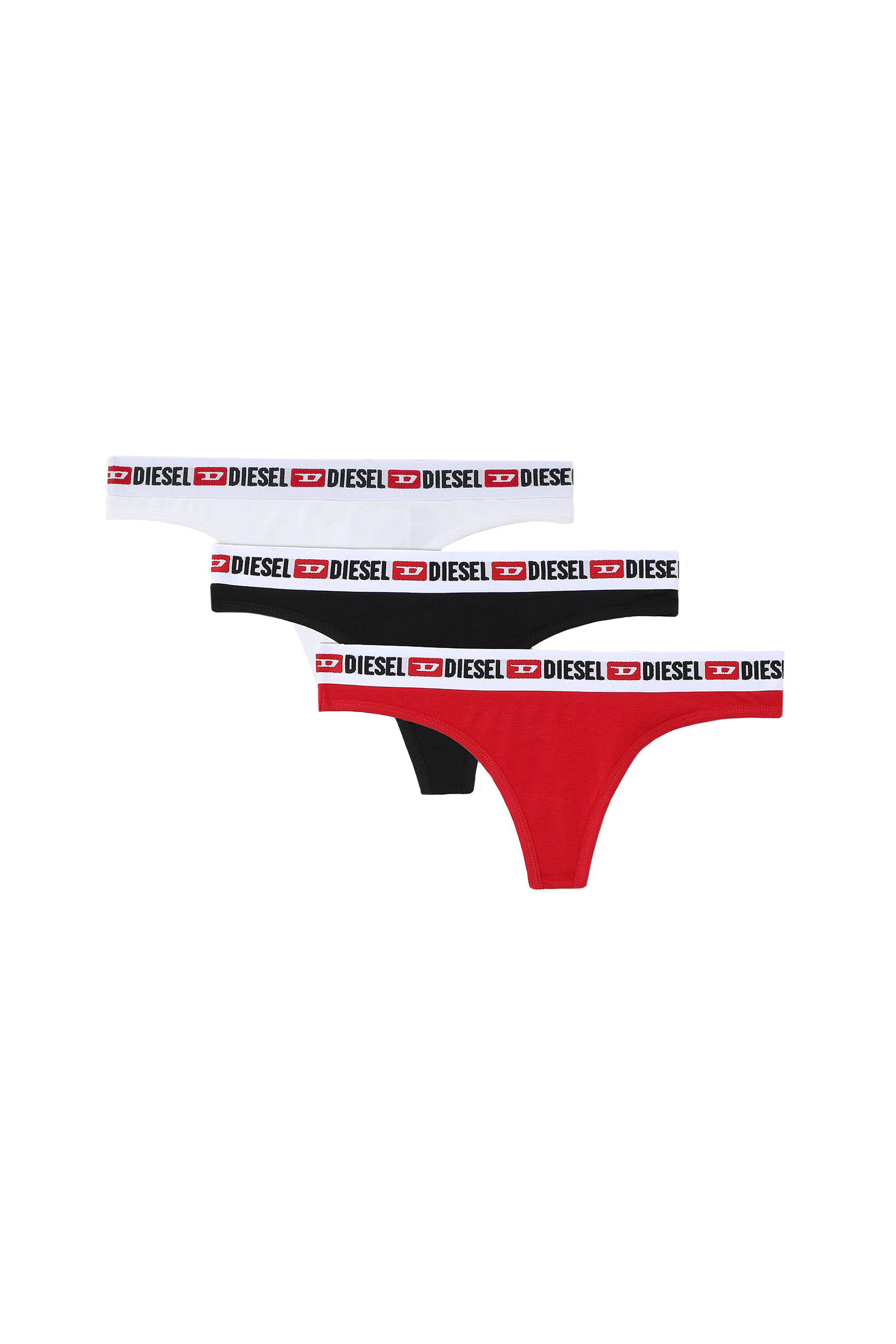 【DIESEL】(W) Diesel Ufst Stars Denim Division Thongs 3 Pack Women's Three-pack of Denim Division thongs | Diesel