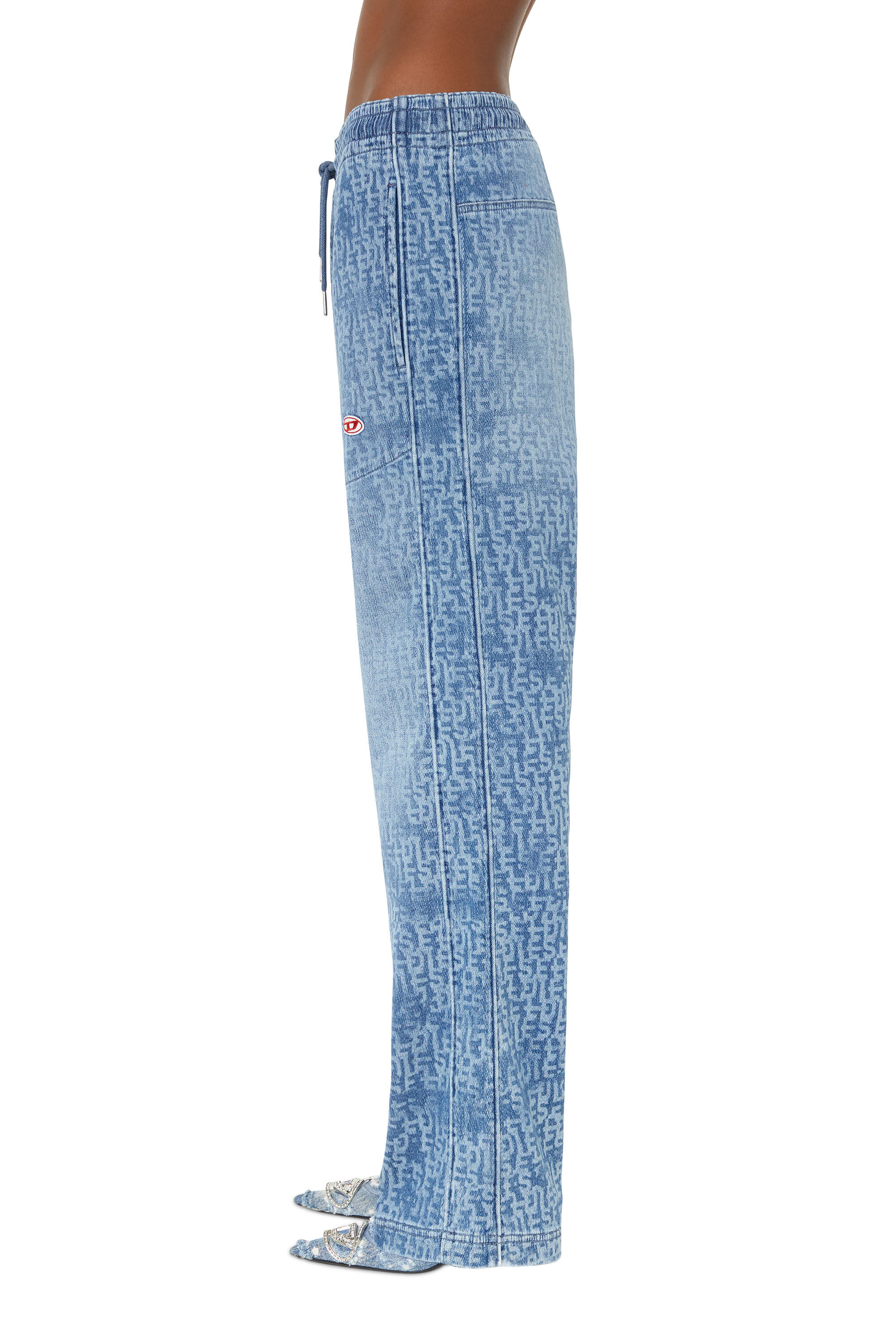 D-MARTIANS TRACK DENIM Unisex: Straight blue Baggy Jeans | Diesel