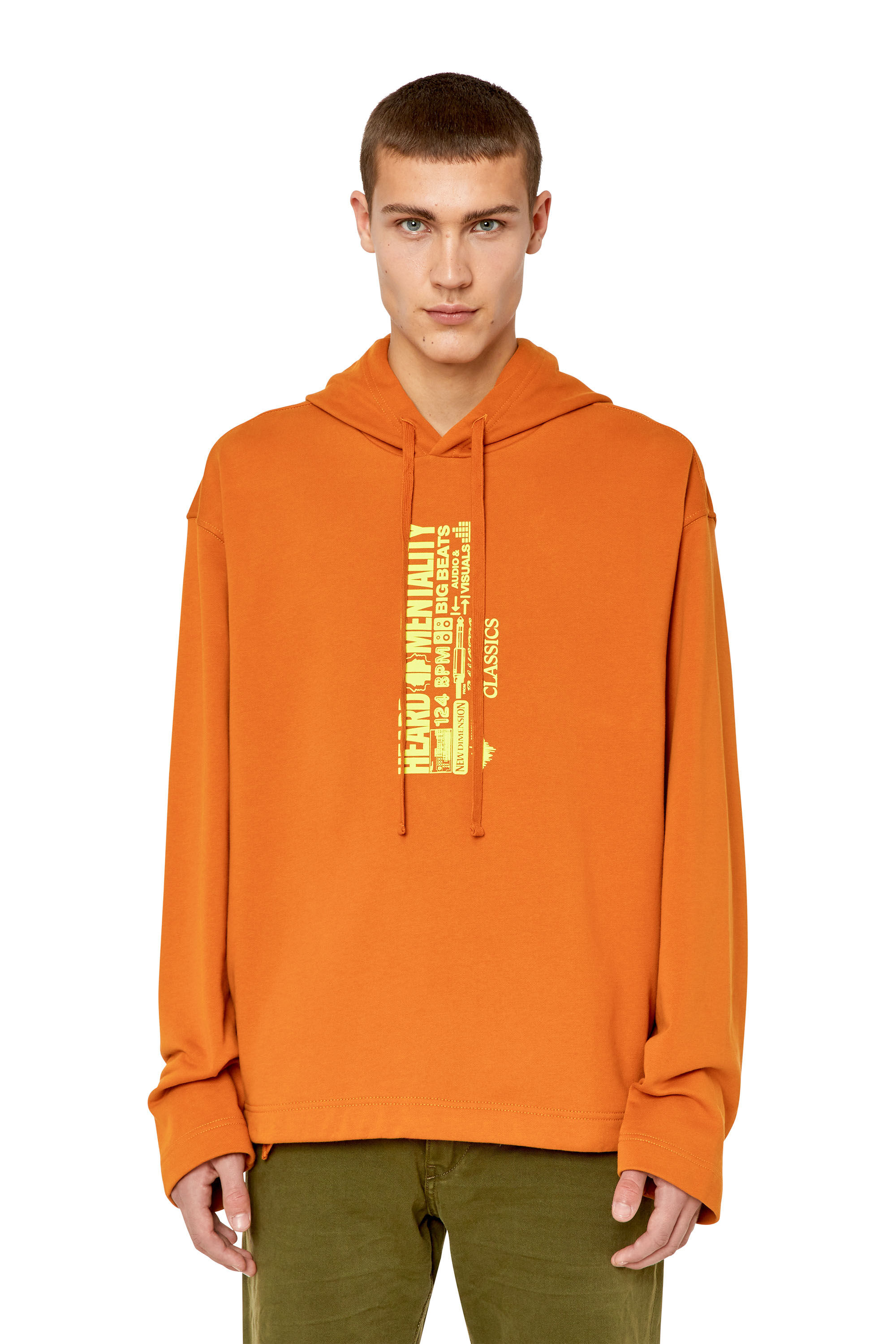 Diesel best sale orange hoodie