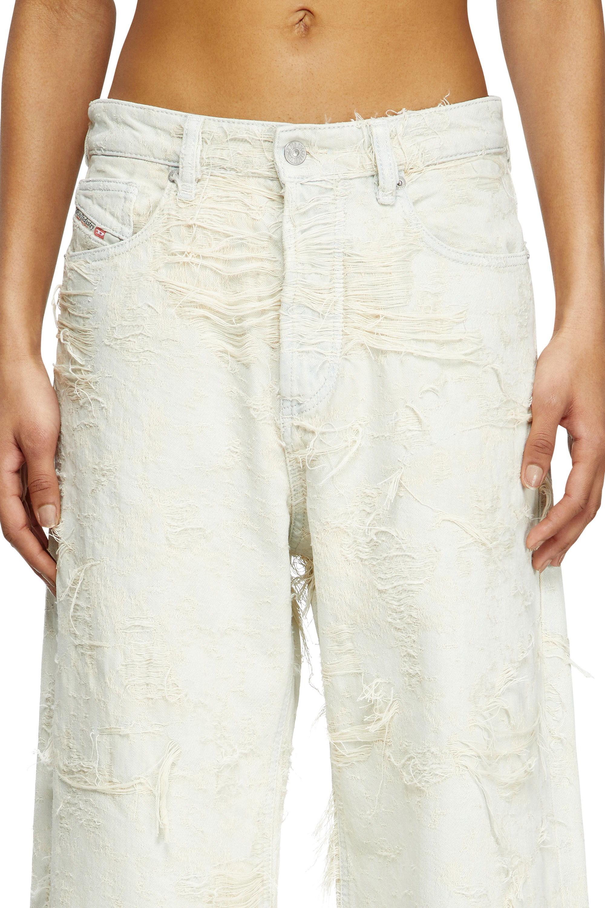 デニム・ジーパン DIESEL '1996 D-Sire 09m40' jeans White Women's Relaxed Jeans | White | Diesel 1996 D-Sire