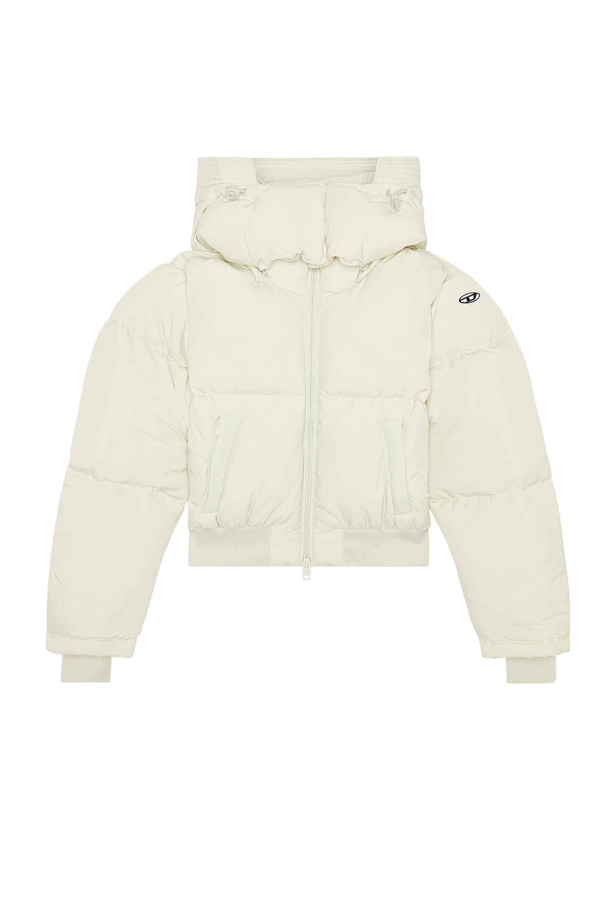 激安通販サイト nylon recycled in jacket Down Women's taslan Diesel | White | ジャケット・アウター