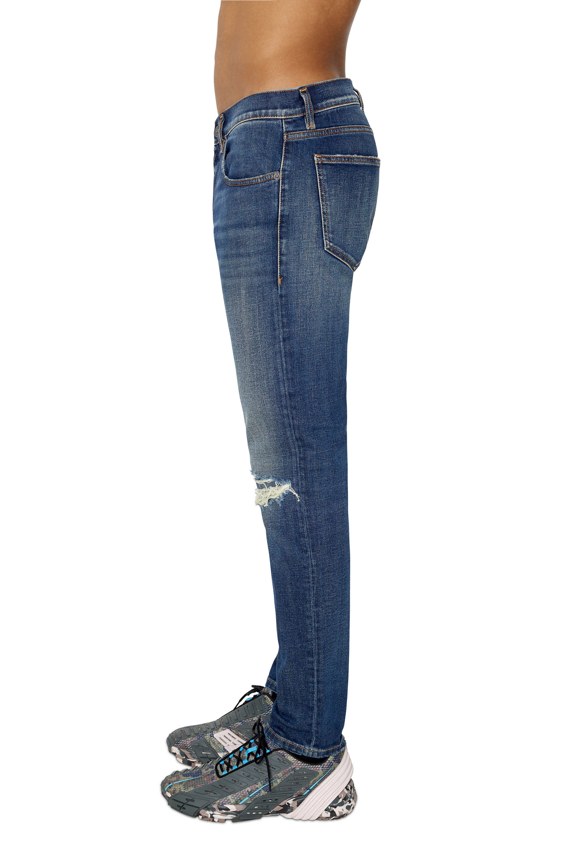 Diesel - Slim Jeans 2019 D-Strukt 09F05, Azul Oscuro - Image 4