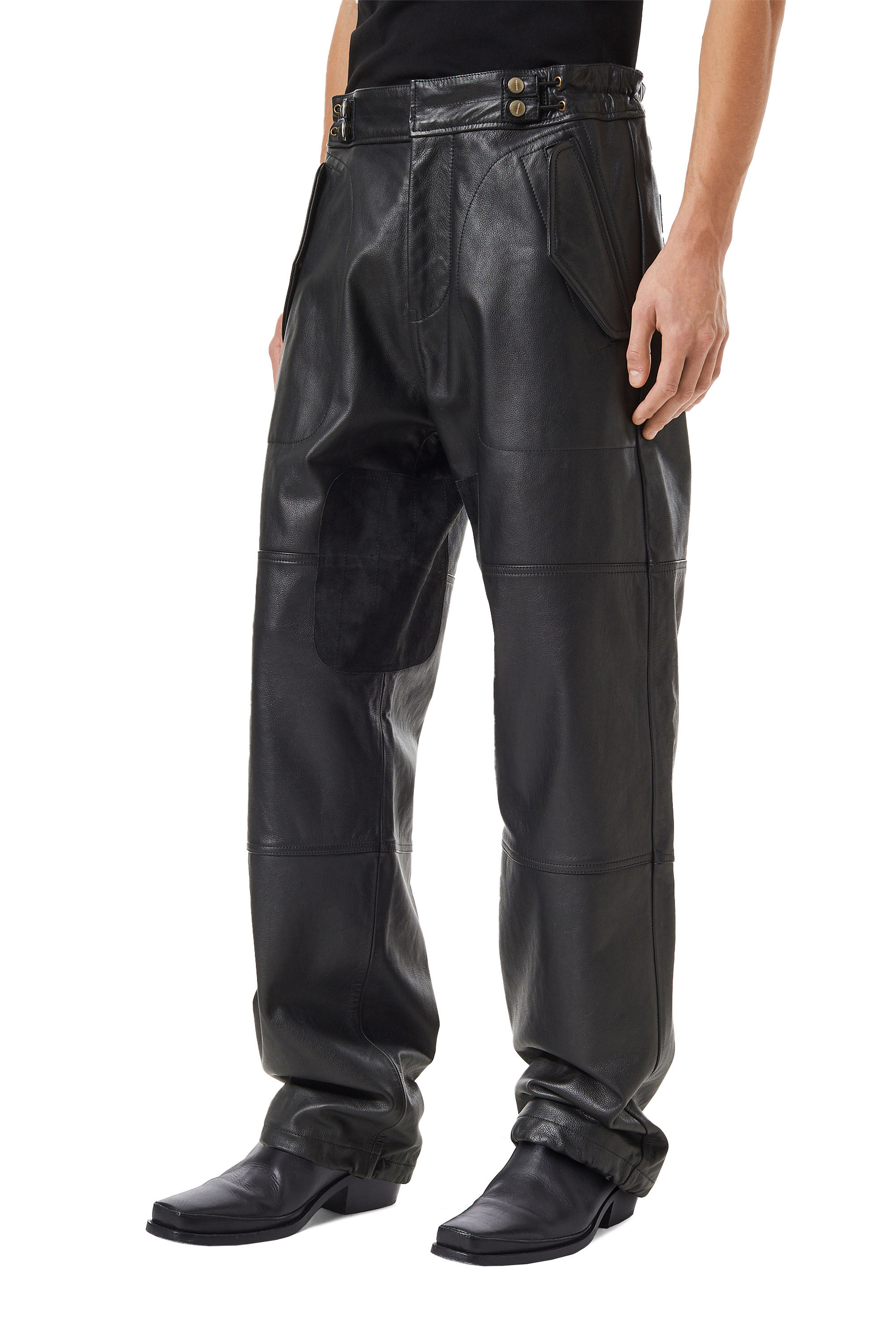 Diesel shop leather jeans