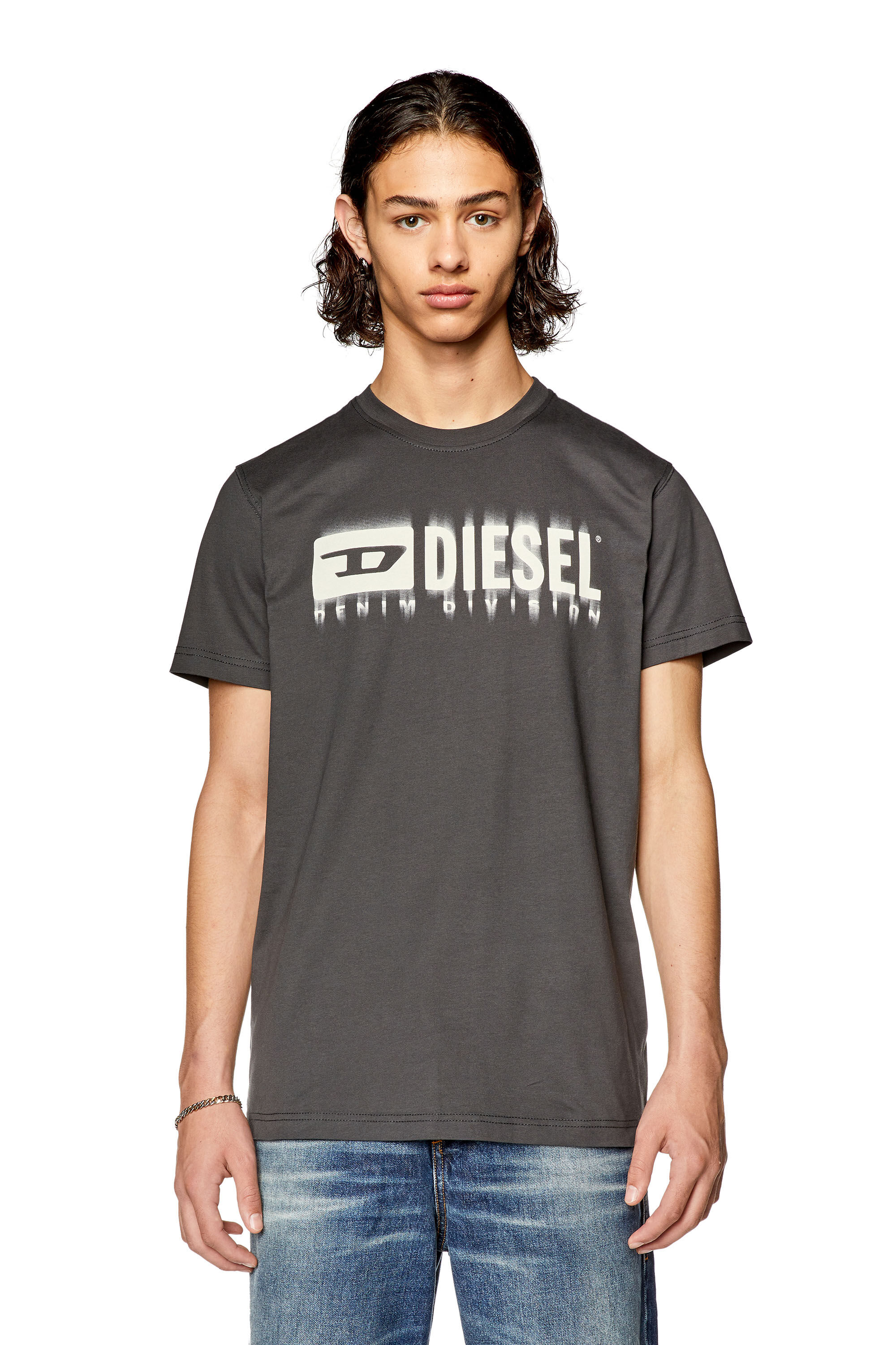 T-ANGIE Woman: Cotton T-shirt with cut-out D logo | Diesel