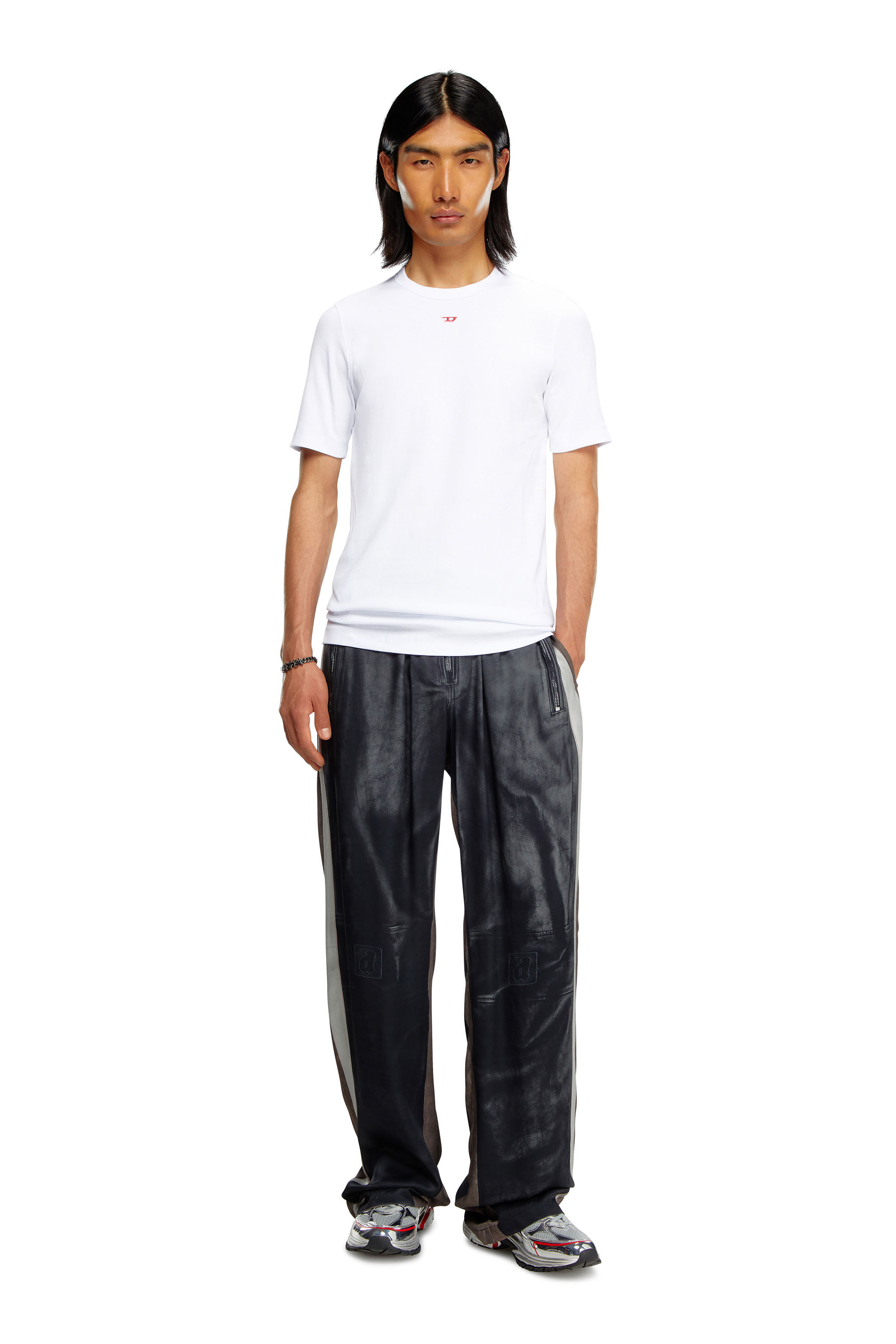 Men's T-shirt with D patch | White | Diesel