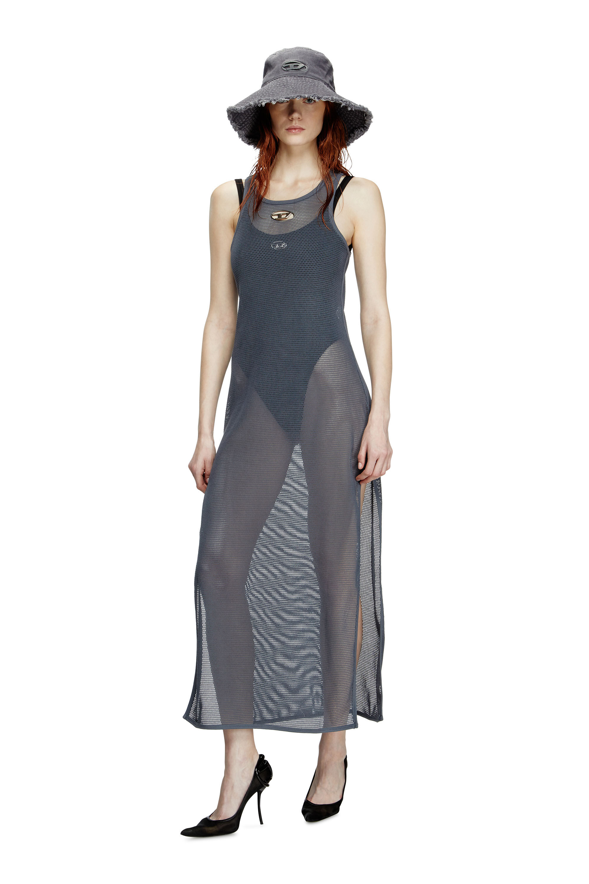 Diesel - JENNIFER-UTLT, Pareo de malla Mujer in Gris - 3