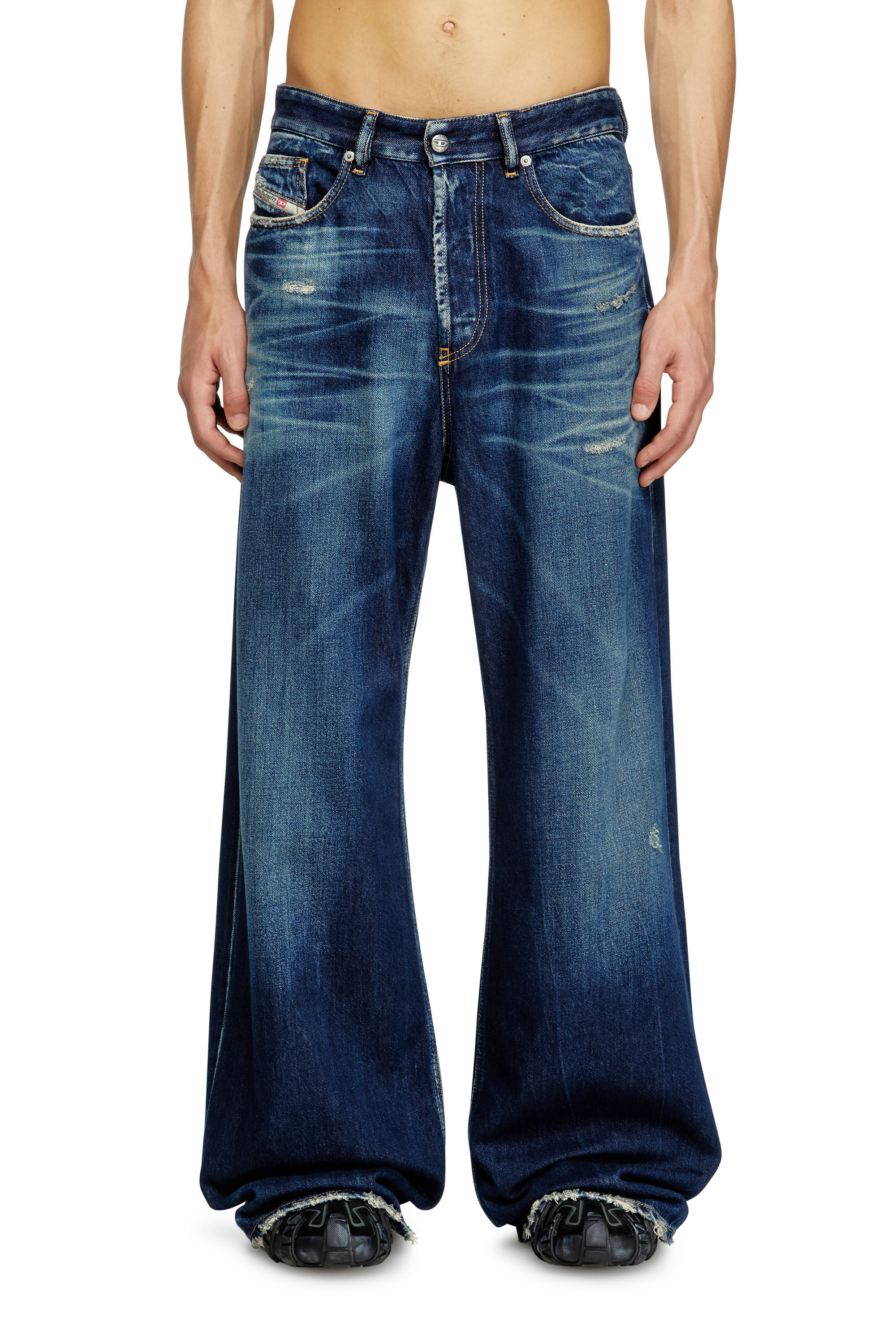 Men's Relaxed Jeans | Dark Blue | Diesel D-Rise