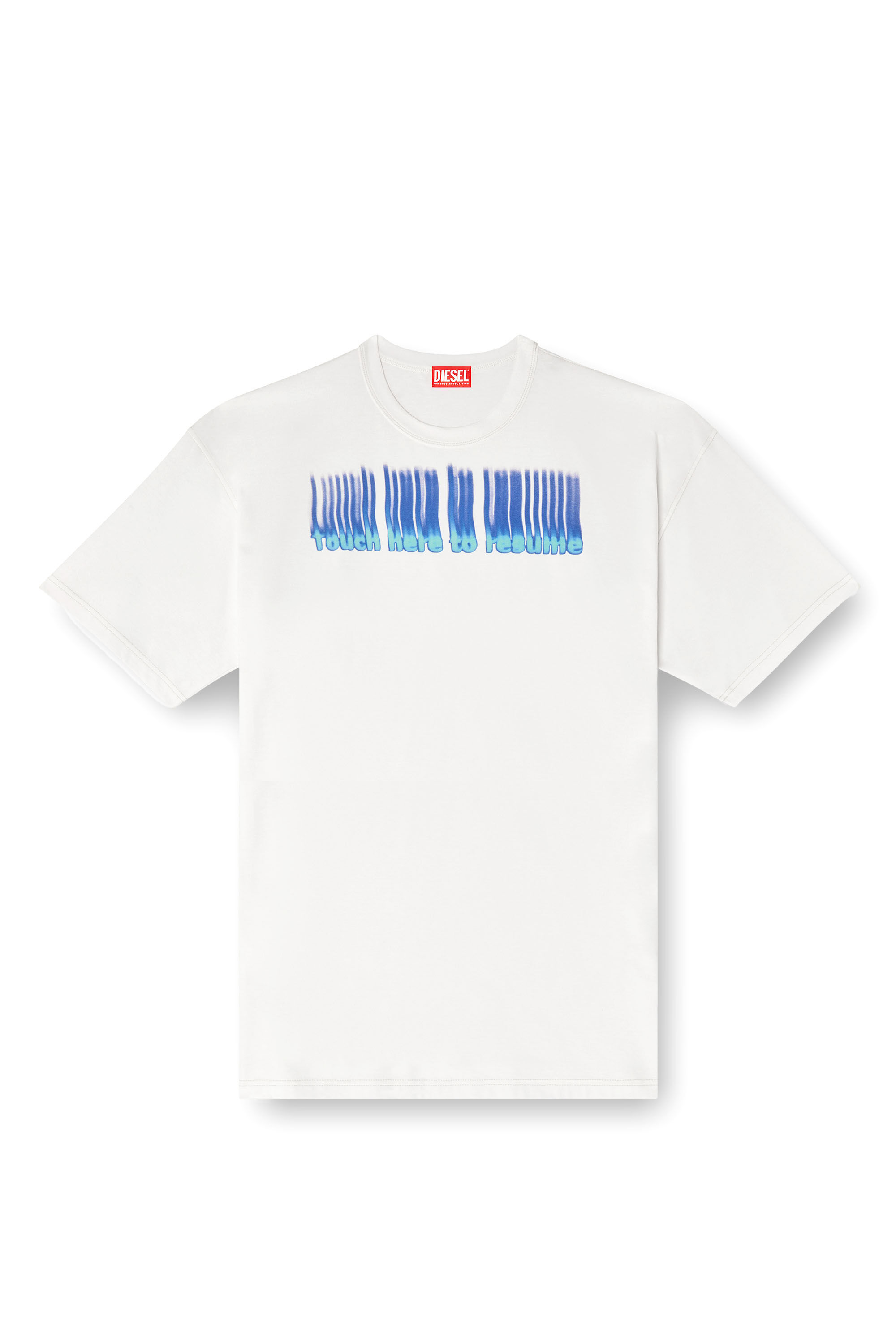 Diesel - T-BOXT-R14, Man's T-shirt with slogan print in White - 2