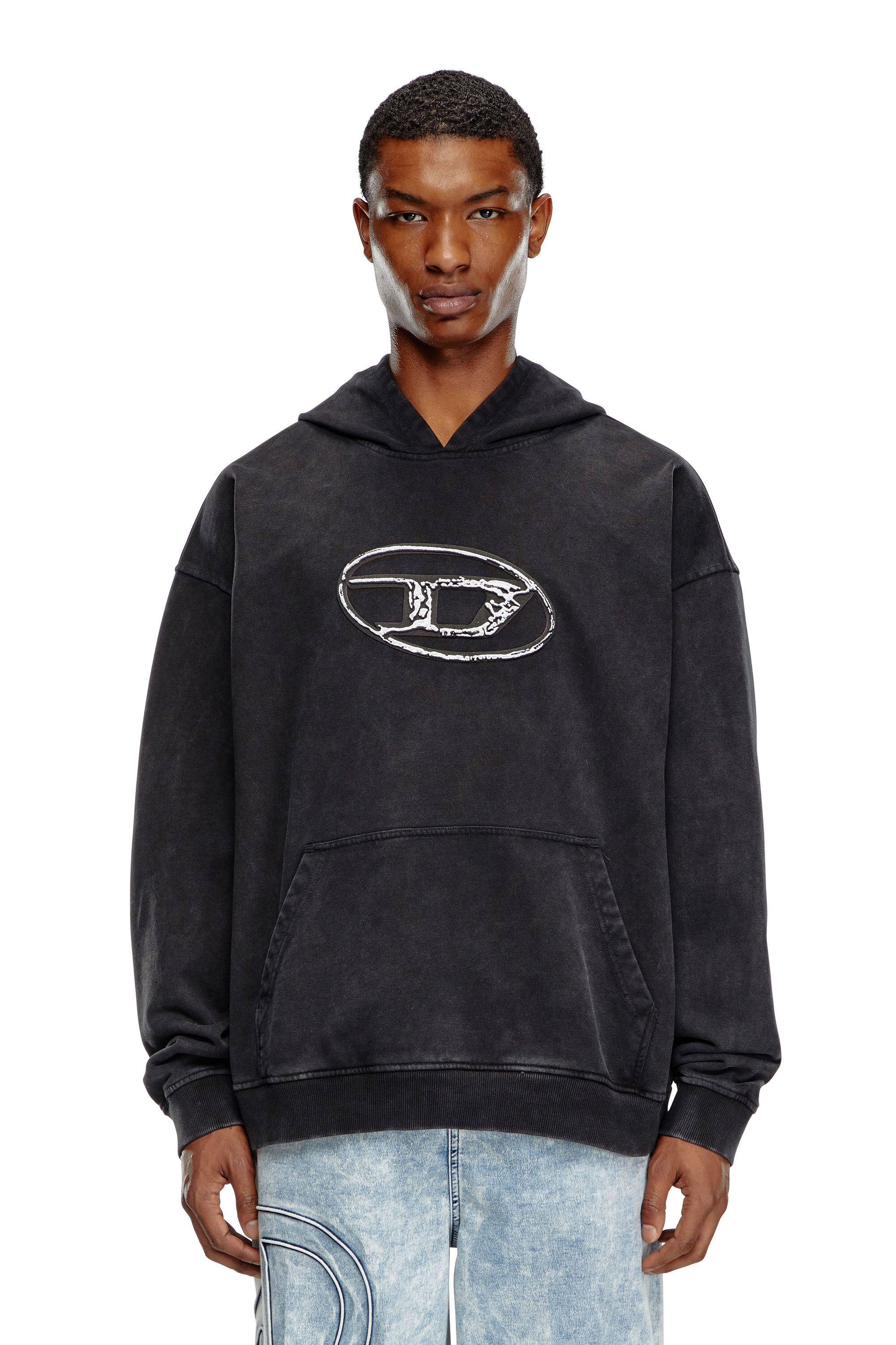 Diesel - S-BOXT-HOOD-Q7 Sweatshirt Black - Black