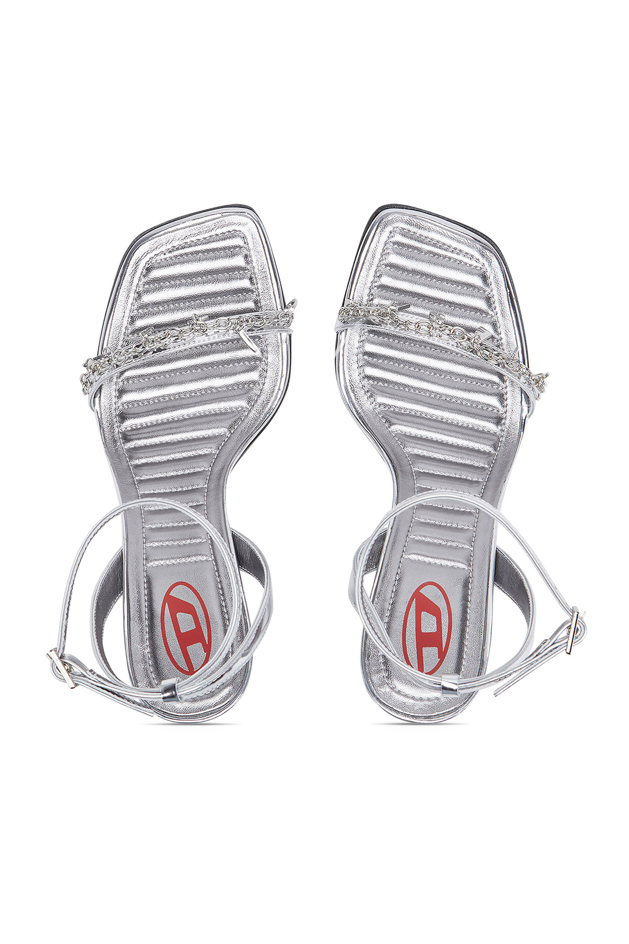 Women s D Vina Sdl Strappy sandals in metallic leather D VINA
