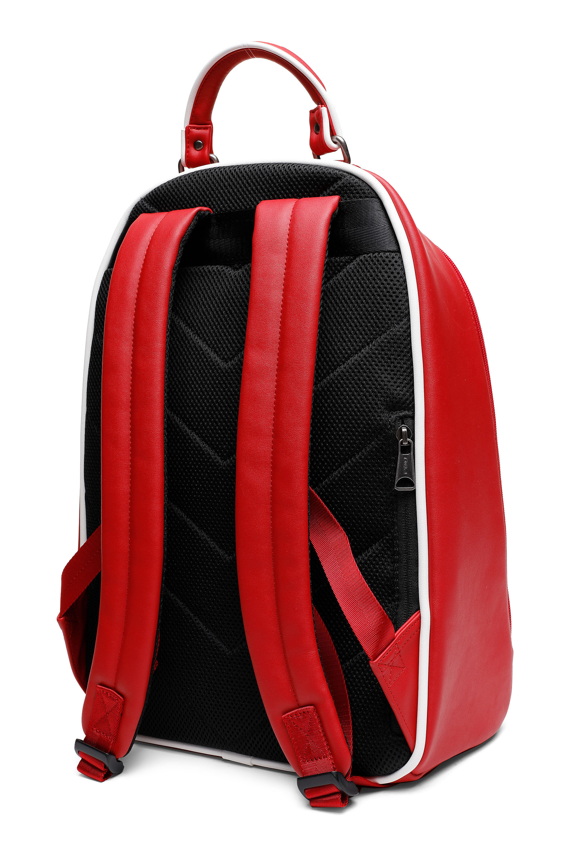 HEIN Faux leather rounded shape backpack with logo Diesel