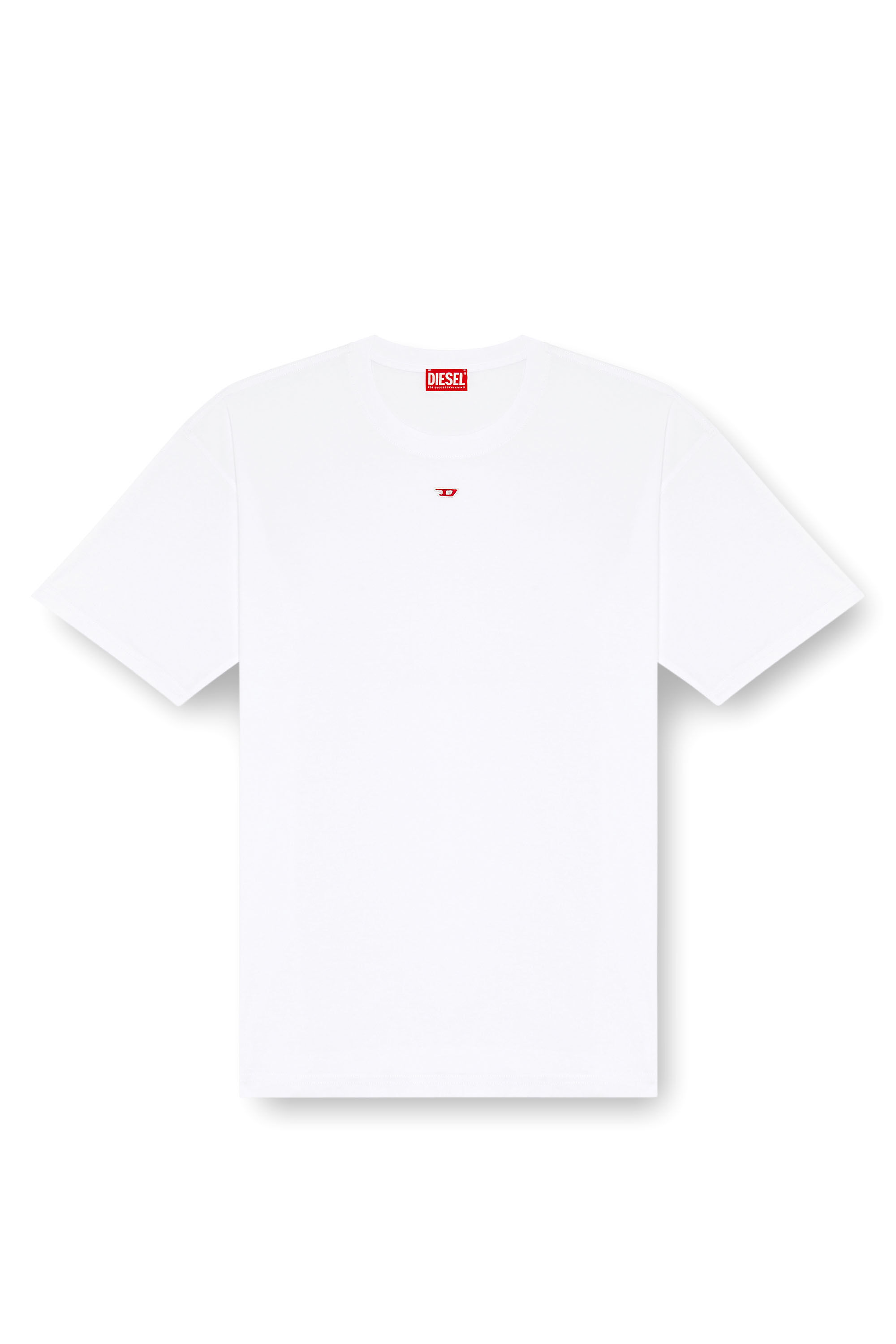 DIESEL ディーゼル ロンT 長袖 Tシャツ メンズ ロゴ ホワイト