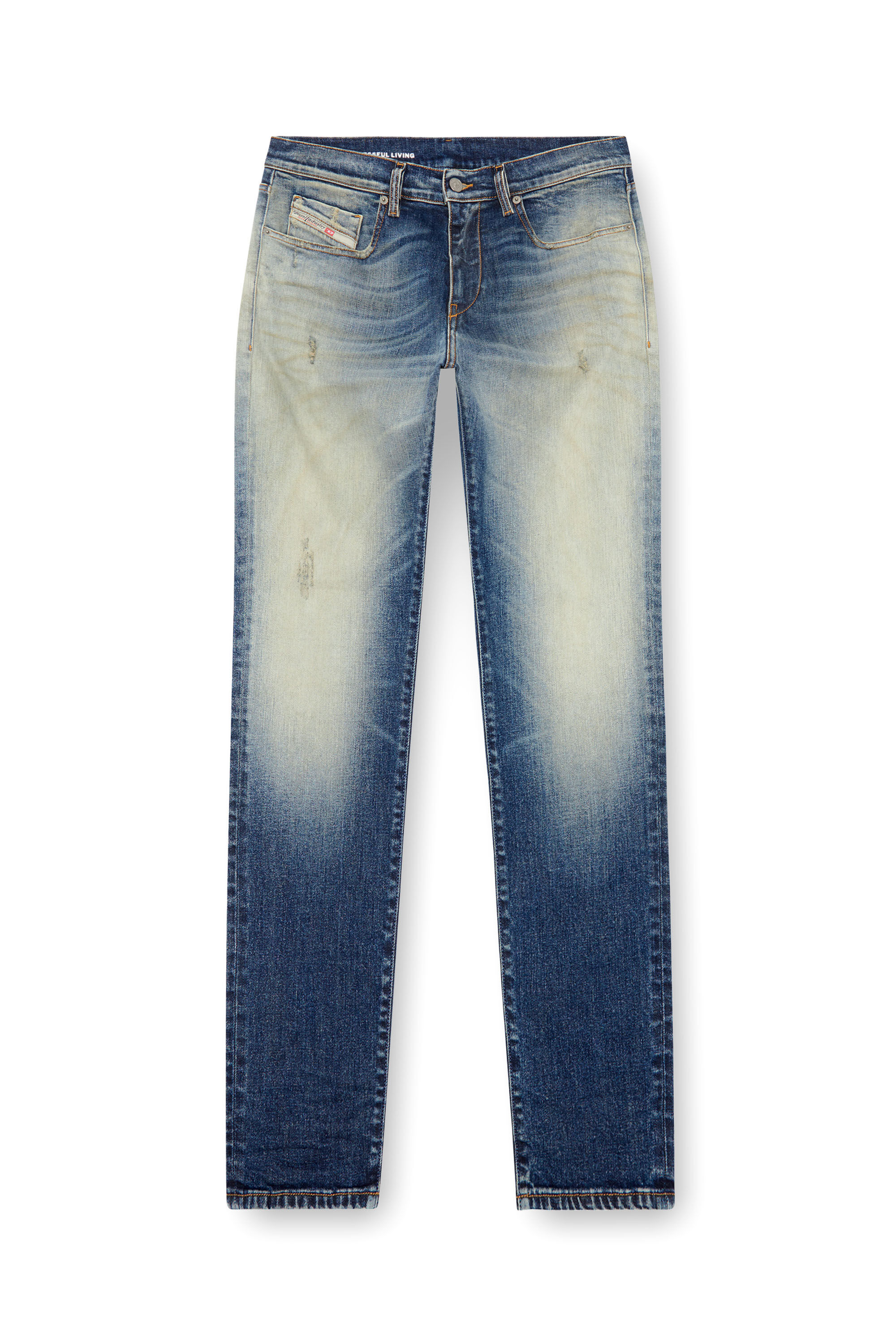 Diesel - Man's Slim Jeans 2019 D-Strukt 09J64, Dark Blue - 2