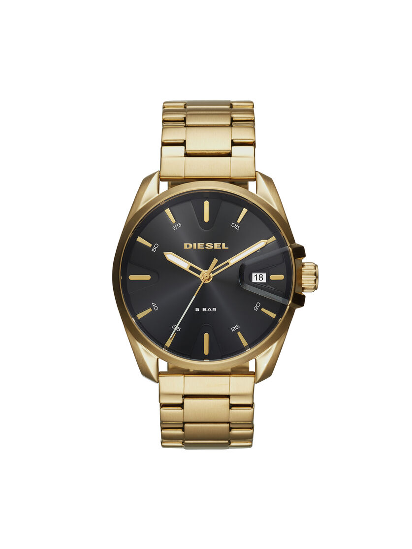 Dz1865 Ms9 Chrono Gold Tone Steel Watch 44 Mm Man Diesel