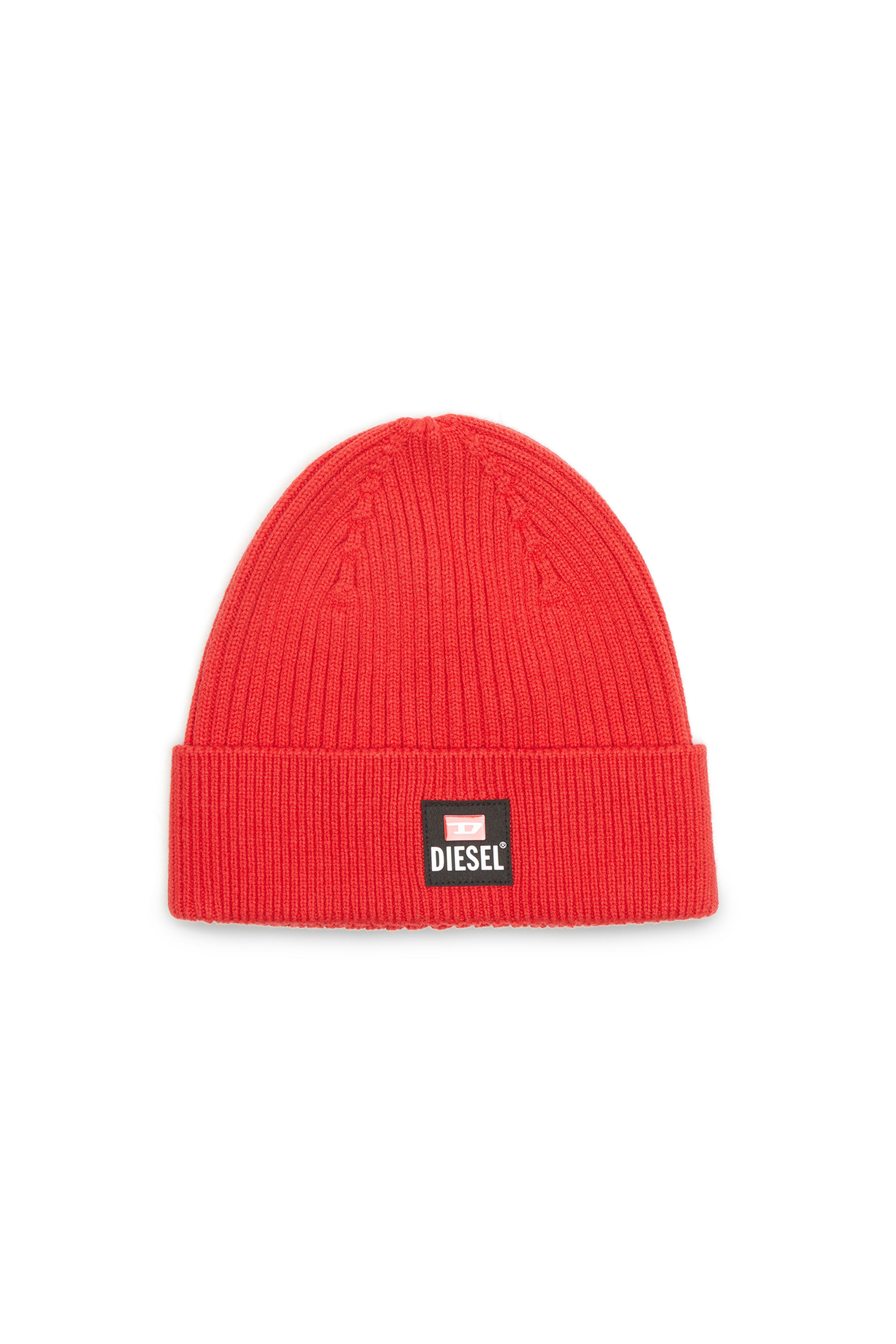 Diesel - K-CODERLAB, Gorro de lana y algodón Hombre in Rojo - 1