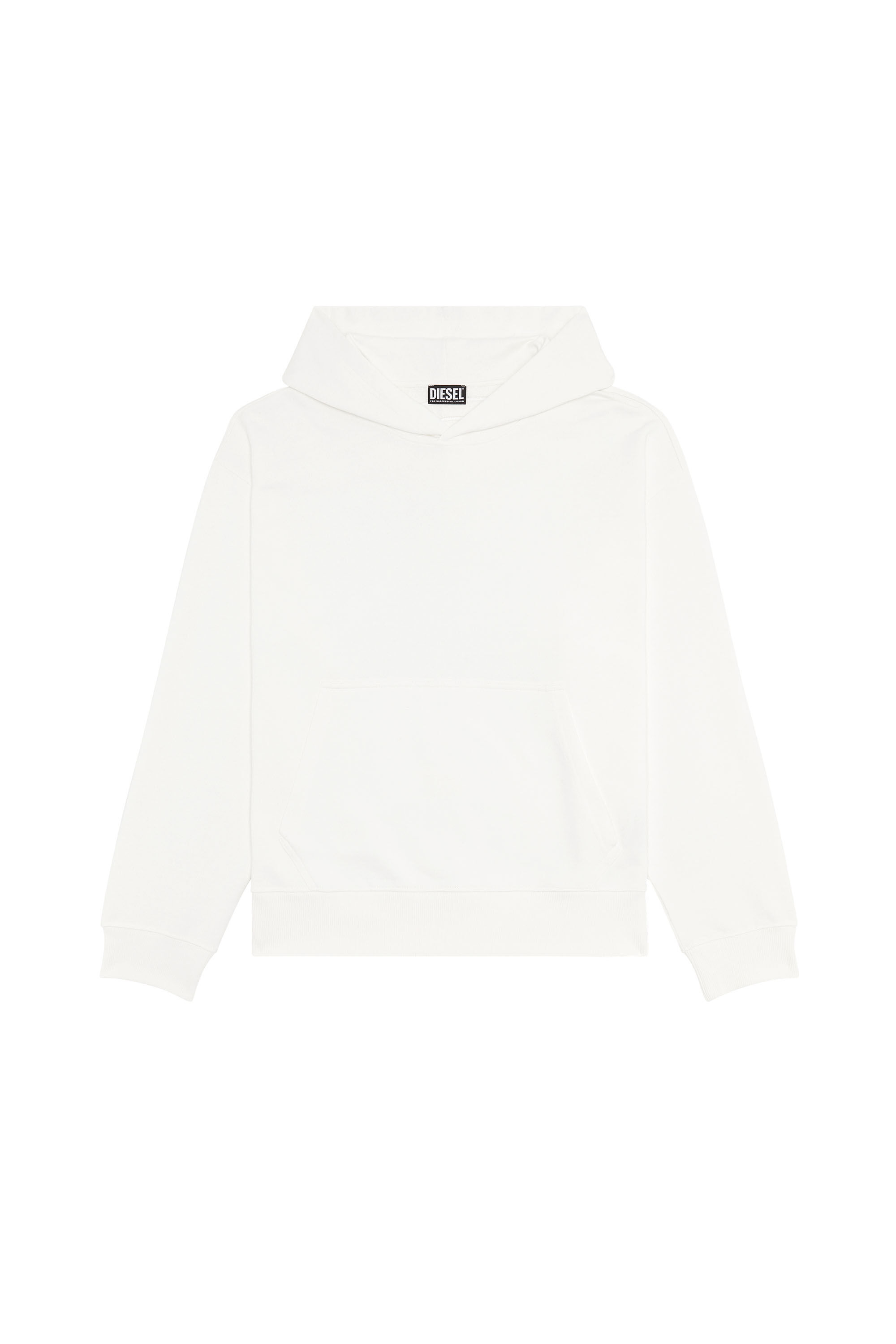 S-MACS-HOOD-MEGOVAL Man: Hoodie with back maxi D logo | Diesel